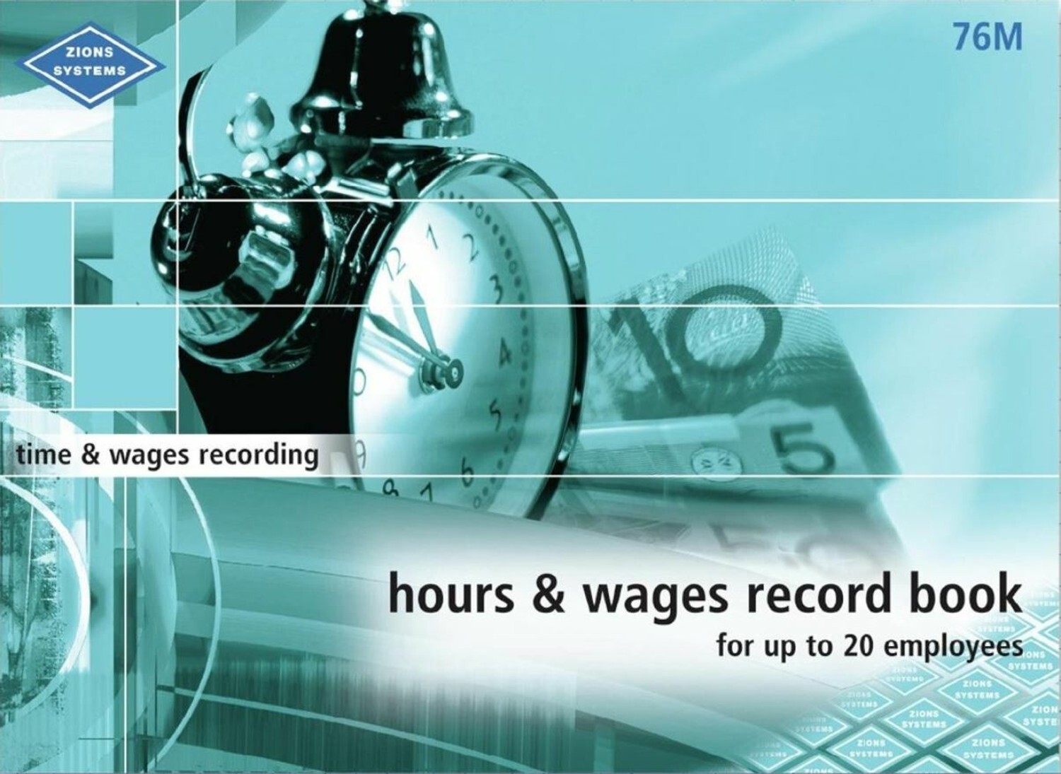 ZIONS 76M HOURS AND WAGES RECORD BOOK (MEDIUM)