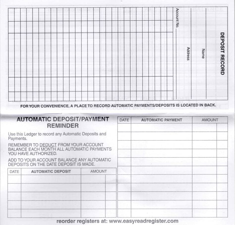 12 Checkbook Transaction Registers 2025-2026-2027 Calendars Check Book Bank …