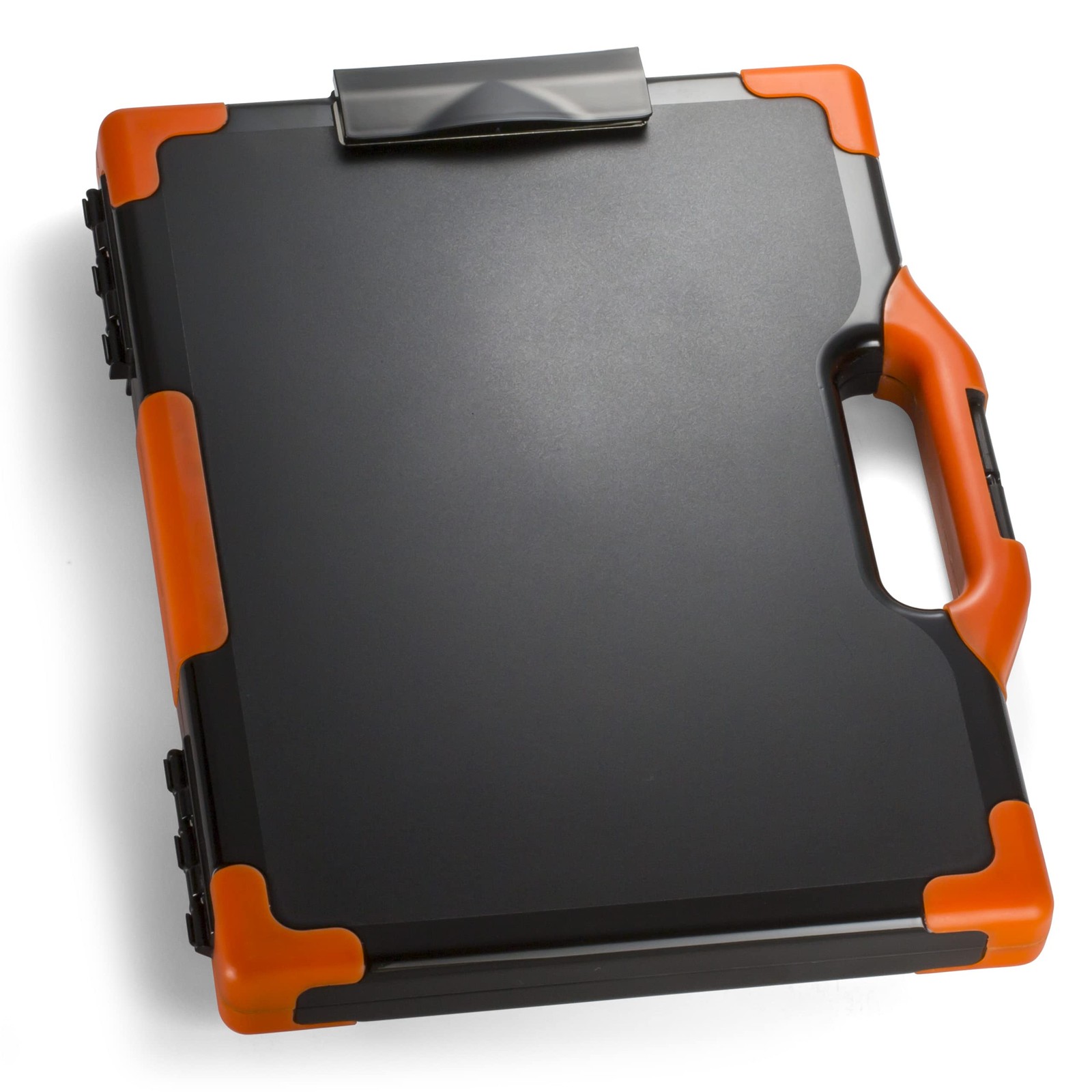 OIC83326 – OIC Clipboard Storage Box 16″ x 13″ x 2″, Black, Orange
