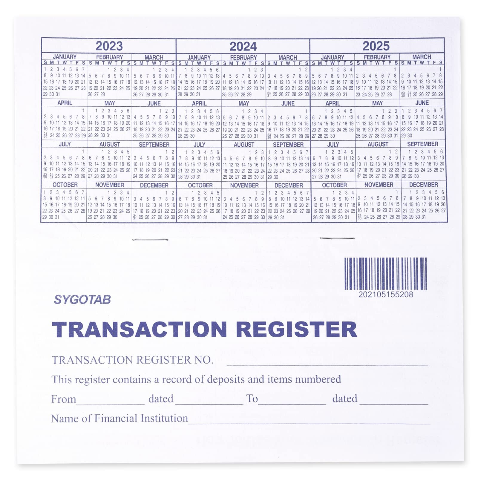 12 PCS Personal Checkbook Registers – Upgraded Checkbook & Transaction Ledgers