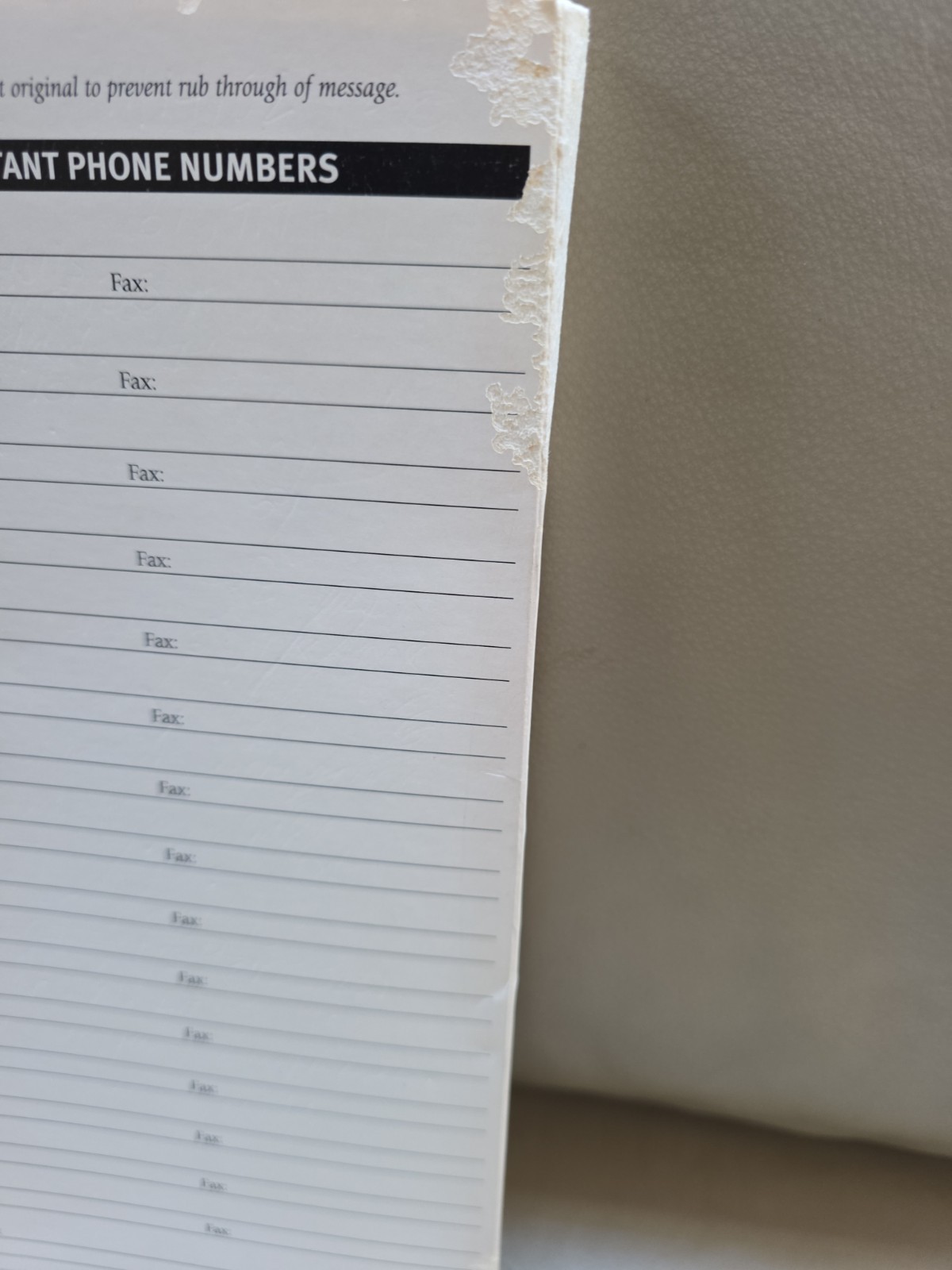 Phone Message Log Book by Avery and Rediform (Lot of 2)