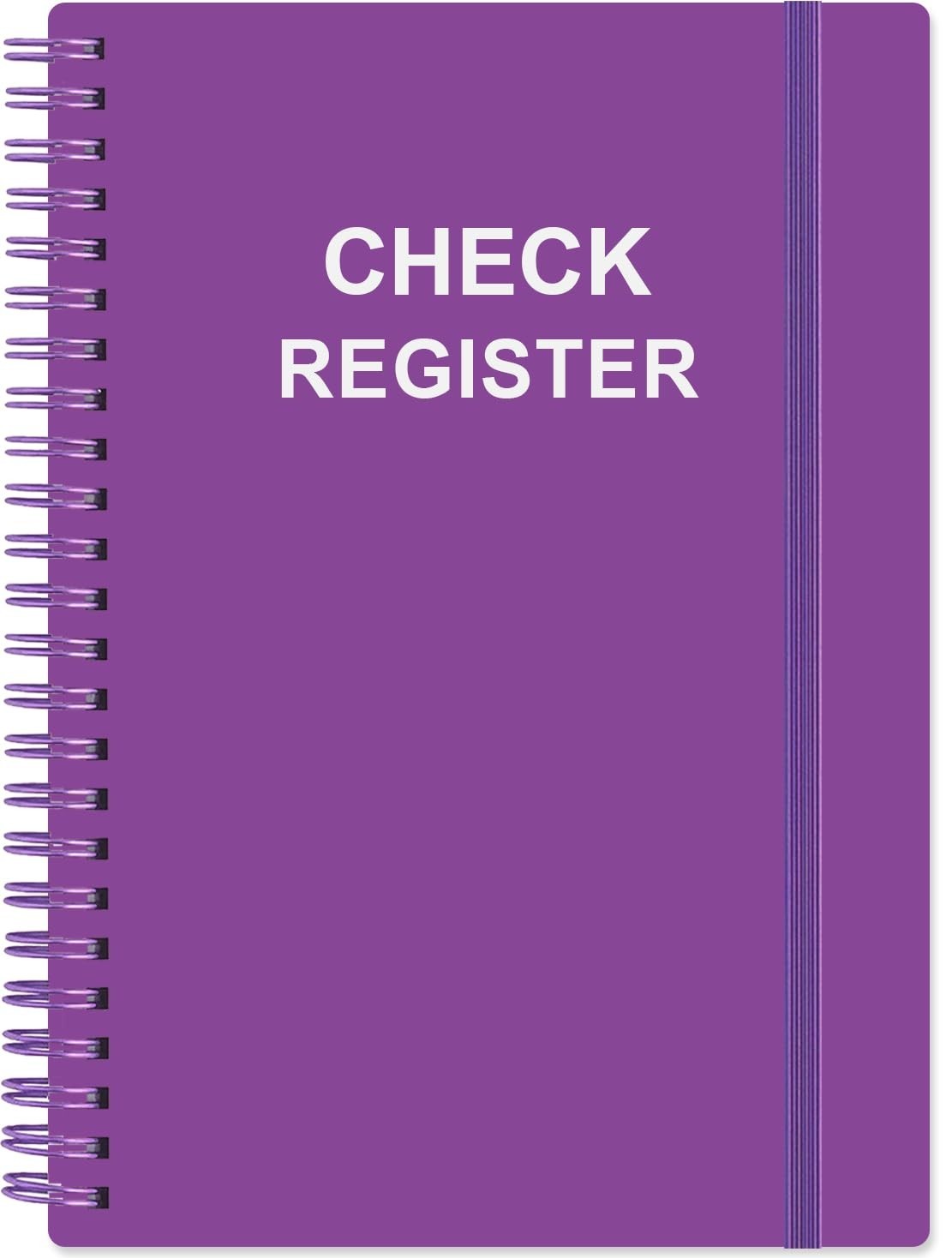 A5 Purple Check Register – Stylish Expense Ledger for Personal & Business Use
