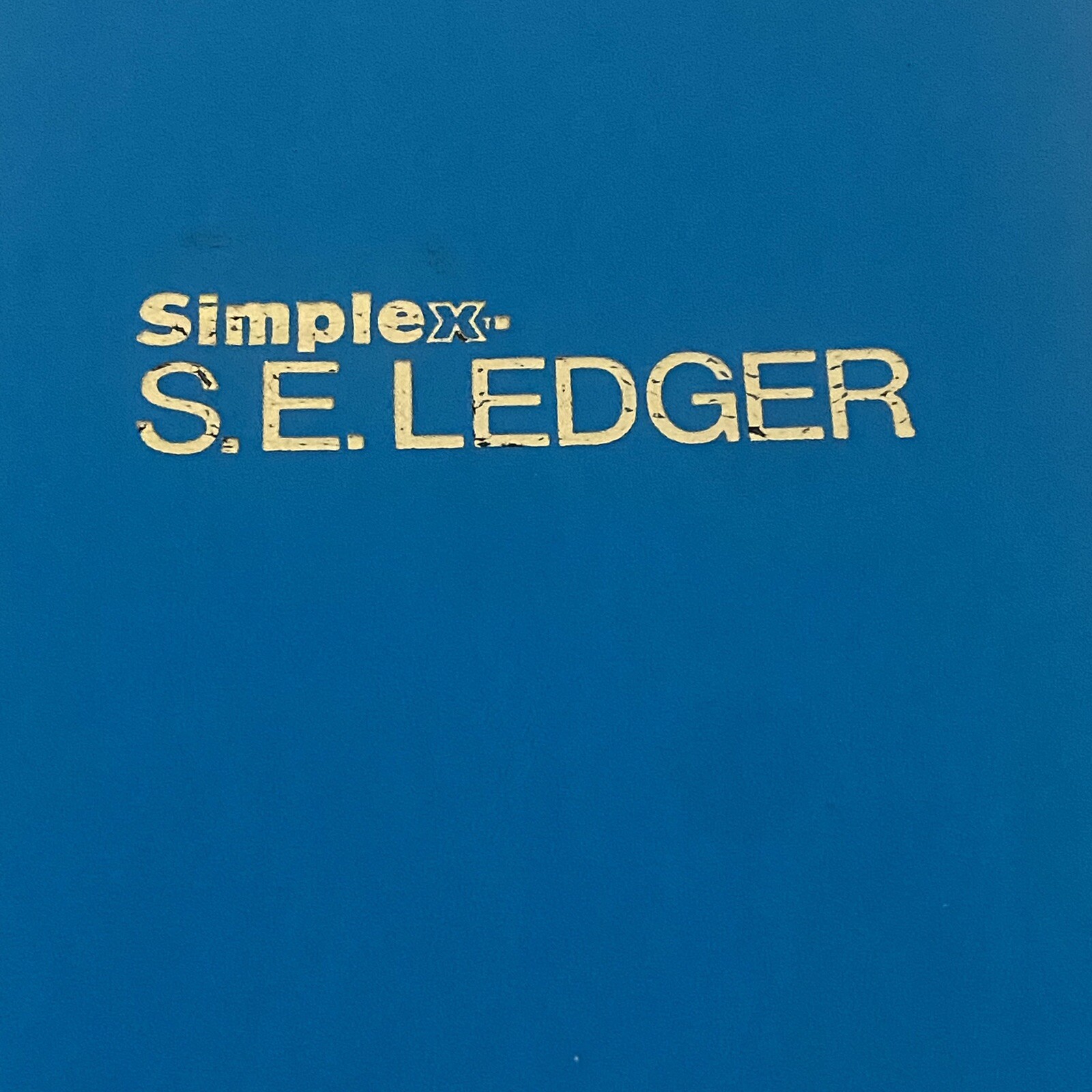 SimpleX Account Book Cash Record S.E. LEDGER BOOK NATIONAL BLANK BOOK CO. VTG