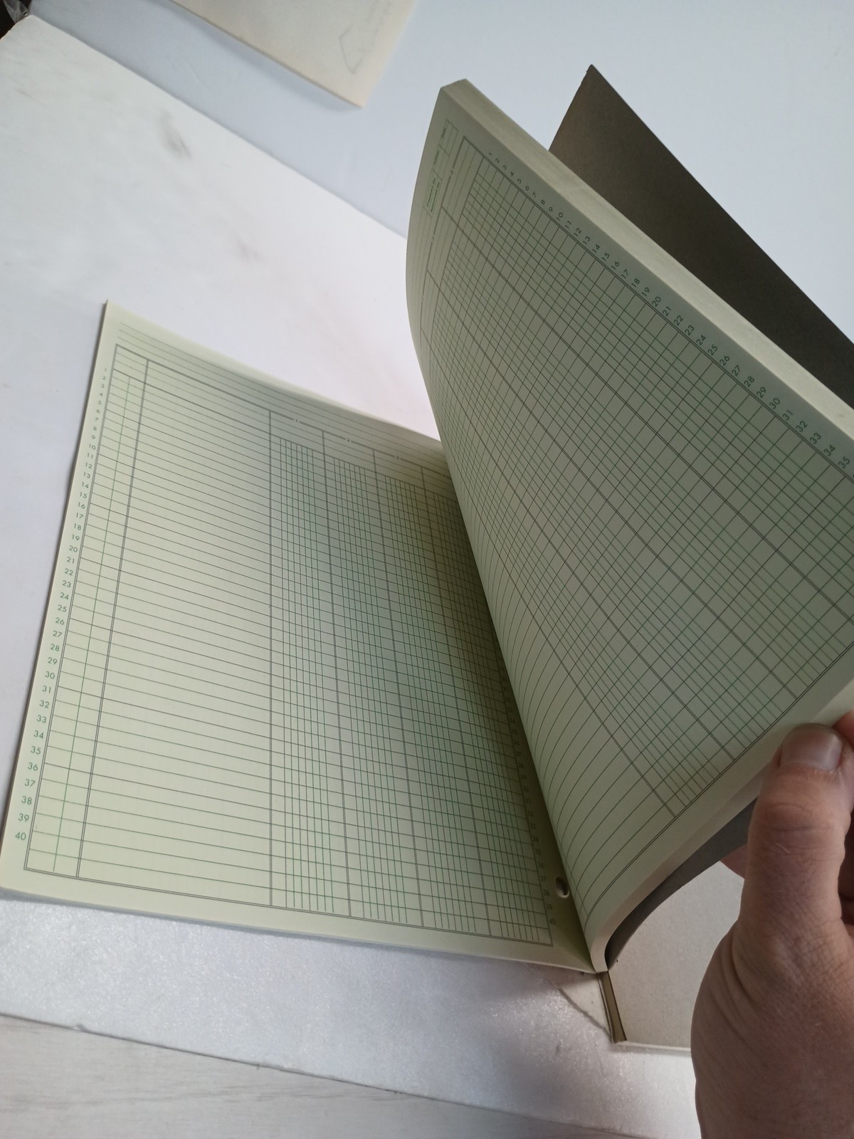 (1) New Premium Analysis Pad Set 2 5 column 45-605 National Avery Green 8.5×11.