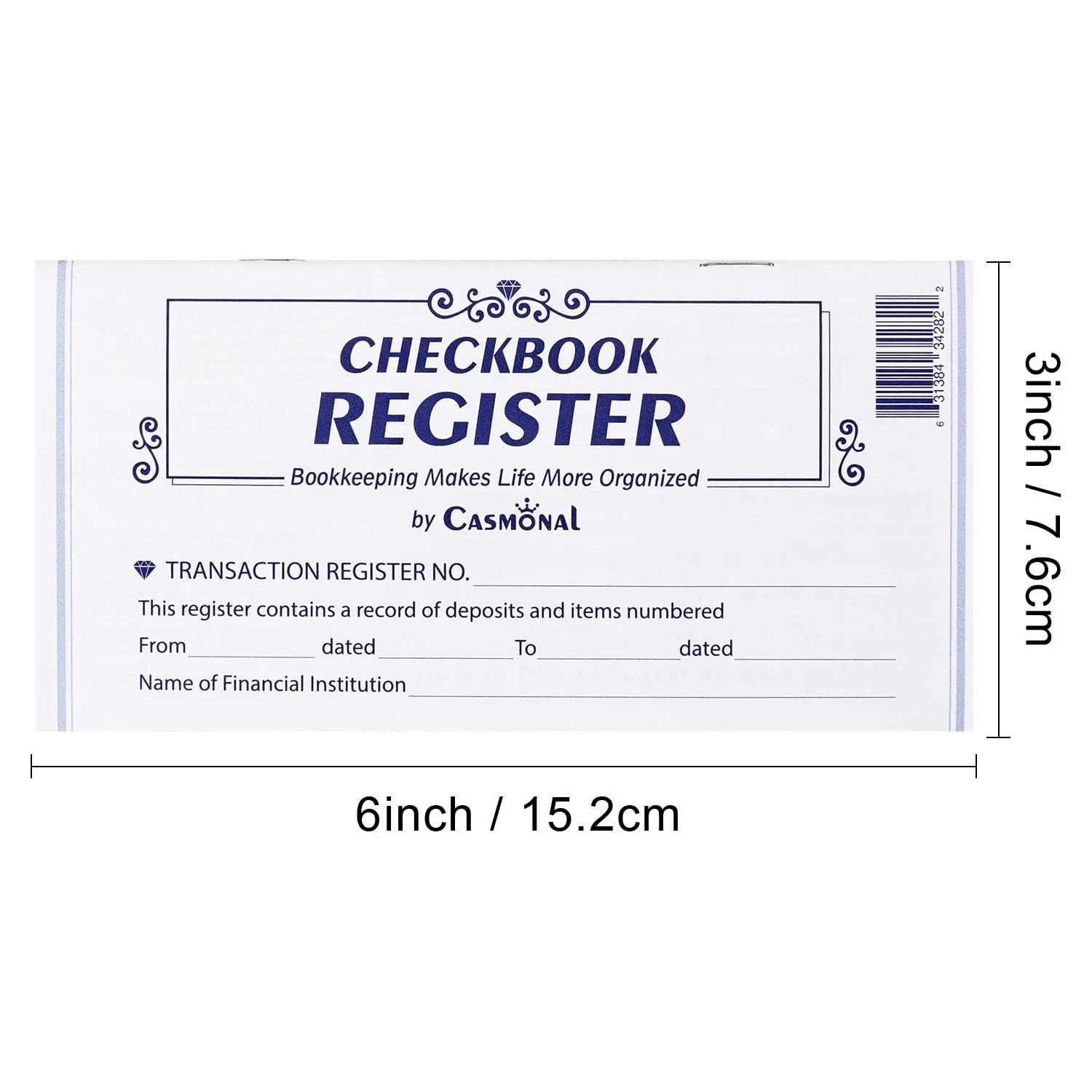 20 Pack Checkbook Register Check Registers for Personal Blank Ledger Transaction