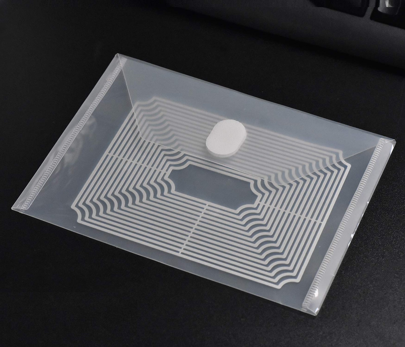 PLESIU Tatane 12 Packs Clear Plastic Small Envelope 5.5×7.5inch, Clear-12pcs