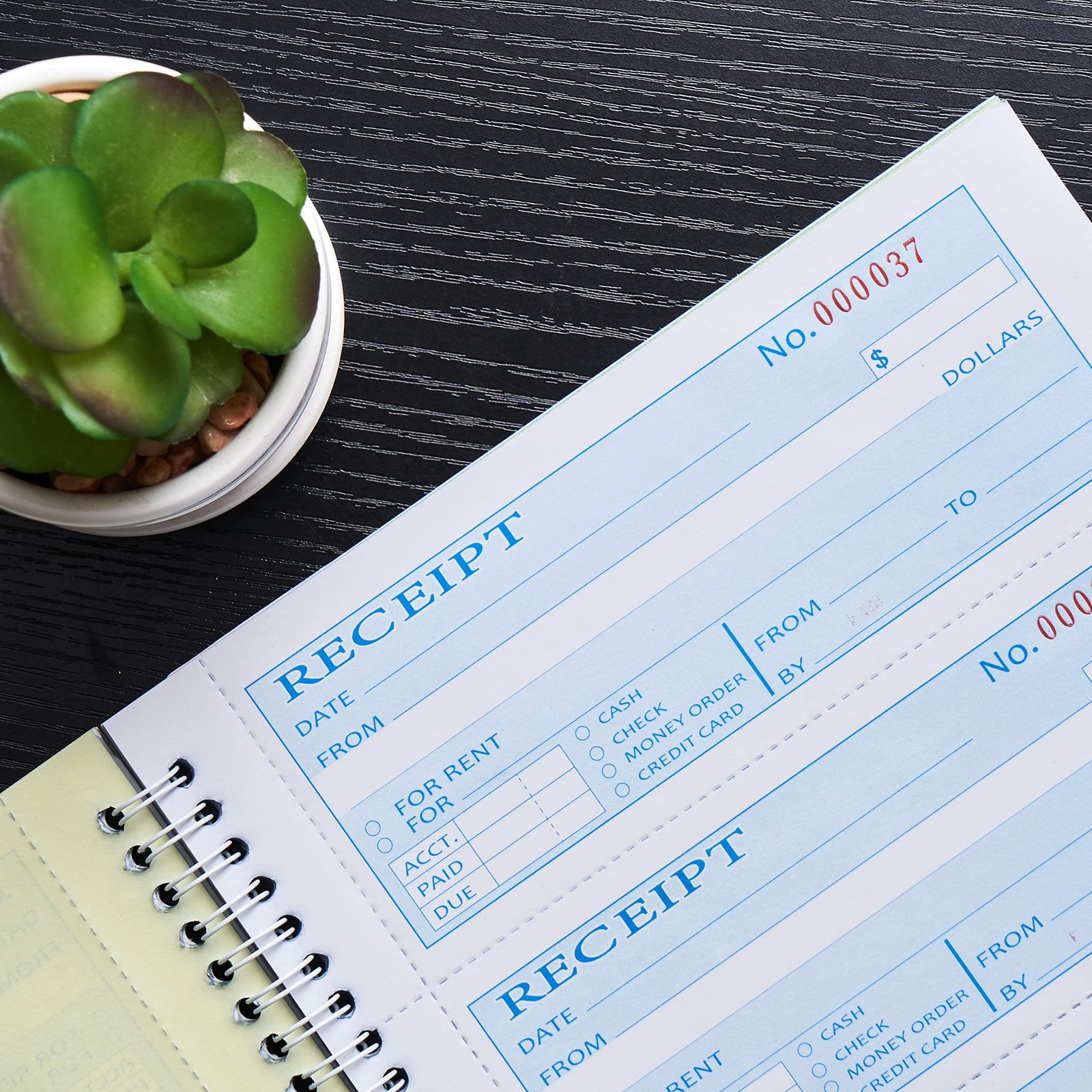 Money Rent Receipt 7.9×11.22 inches, Single Book-3 Part Carbonless