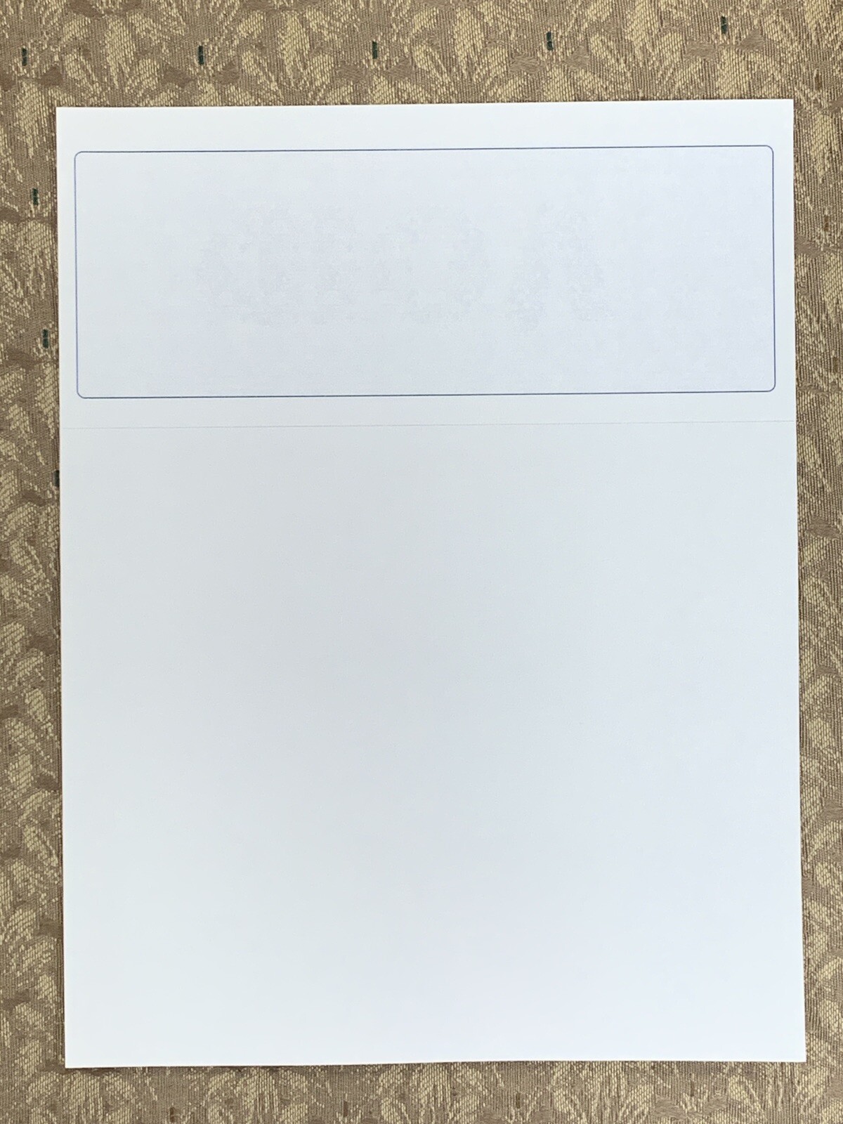 2500 Check Protect Blank Check Paper Stock – Computer Check On Top Blue