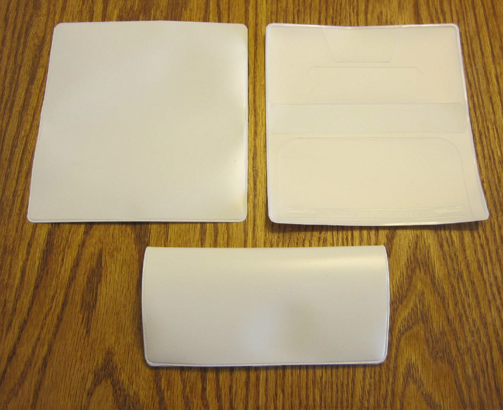 1 NEW WHITE VINYL CHECK BOOK COVER & 6 CHECKBOOK TRANSACTION REGISTERS