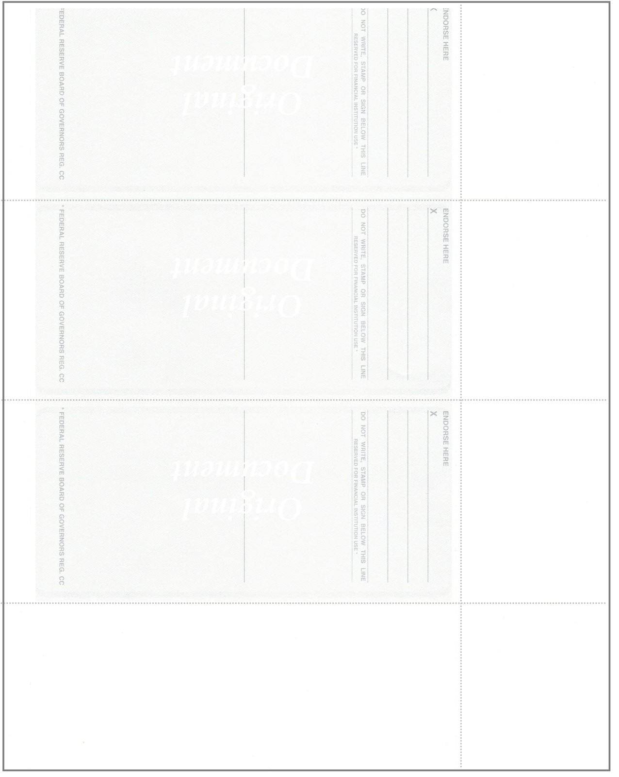 Computer Check Paper – Blank Personal 50 Sheets / 150 checks, Gold Diamond