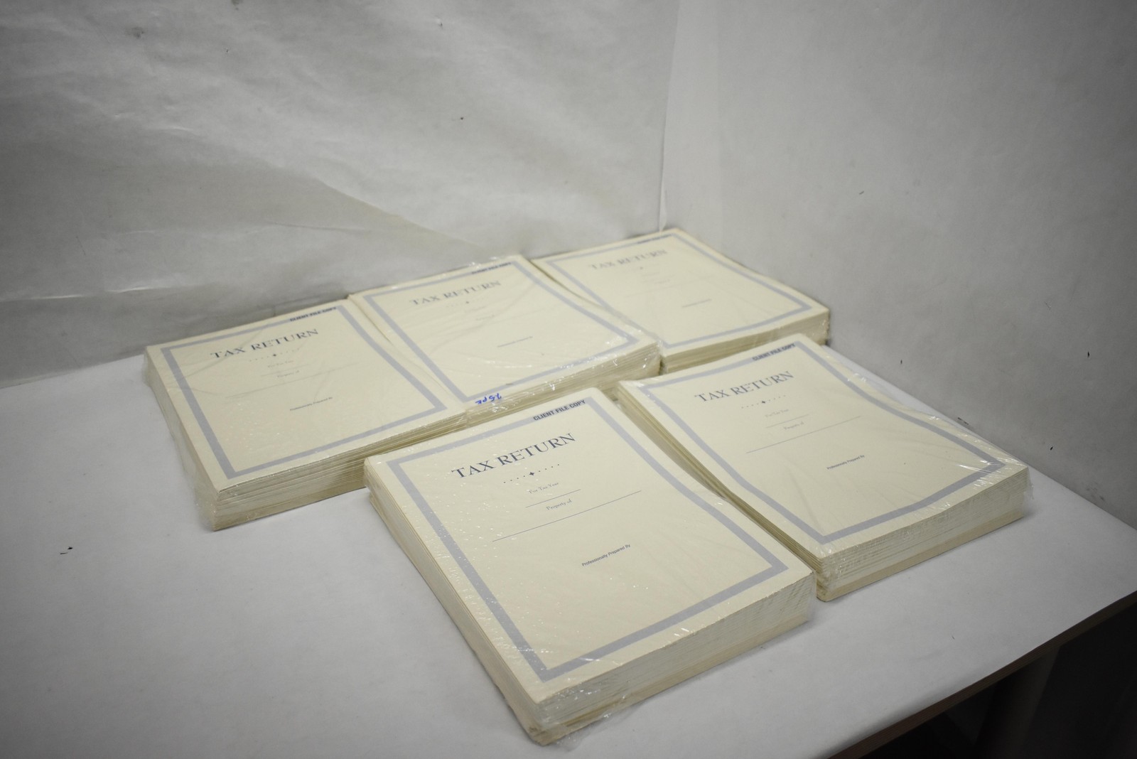Tax Return Client File Copy Covers Professionally Prepared Forms Pack 125 Sheets
