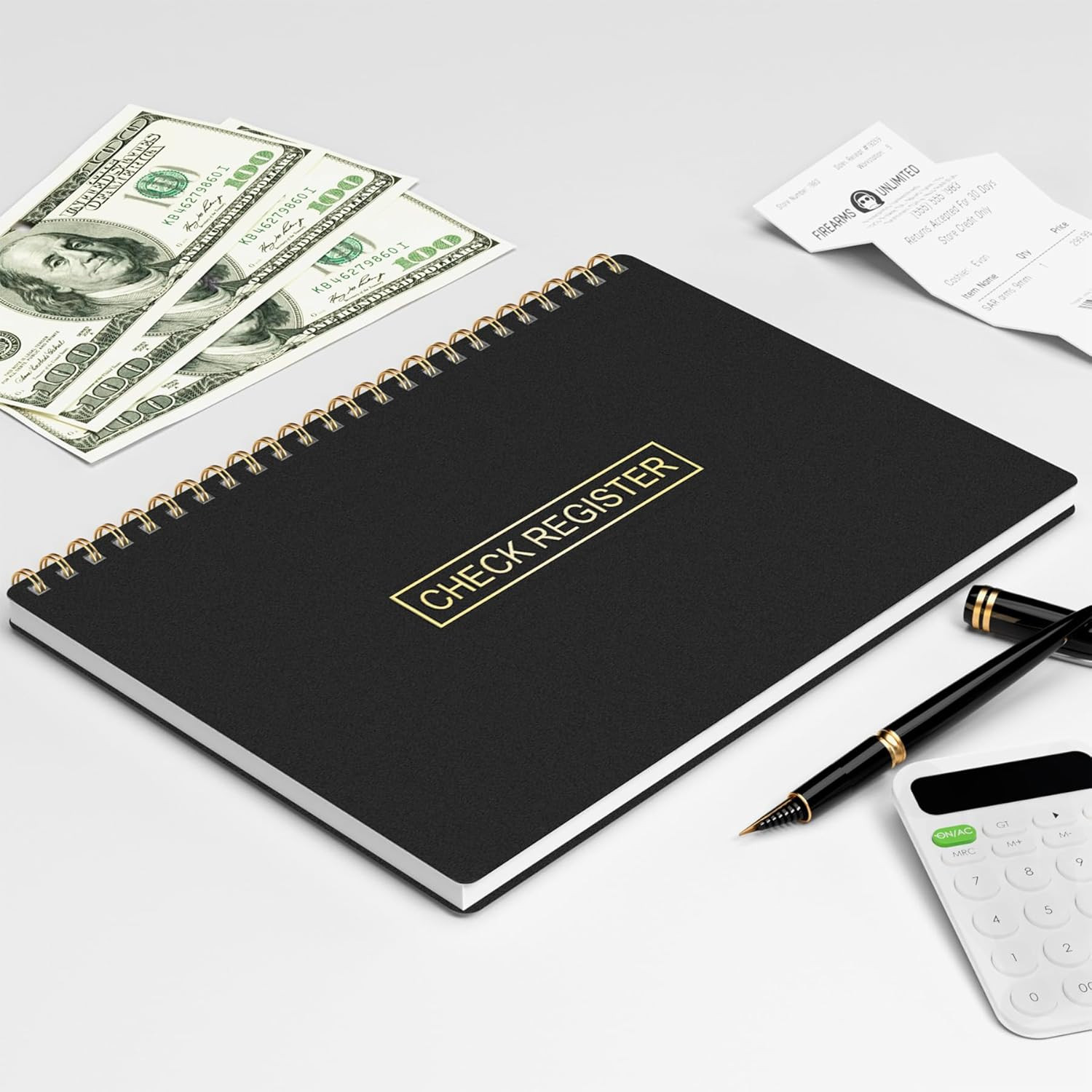 Check Registers for Personal Checkbook, Transaction Expense Ledger Log Book for
