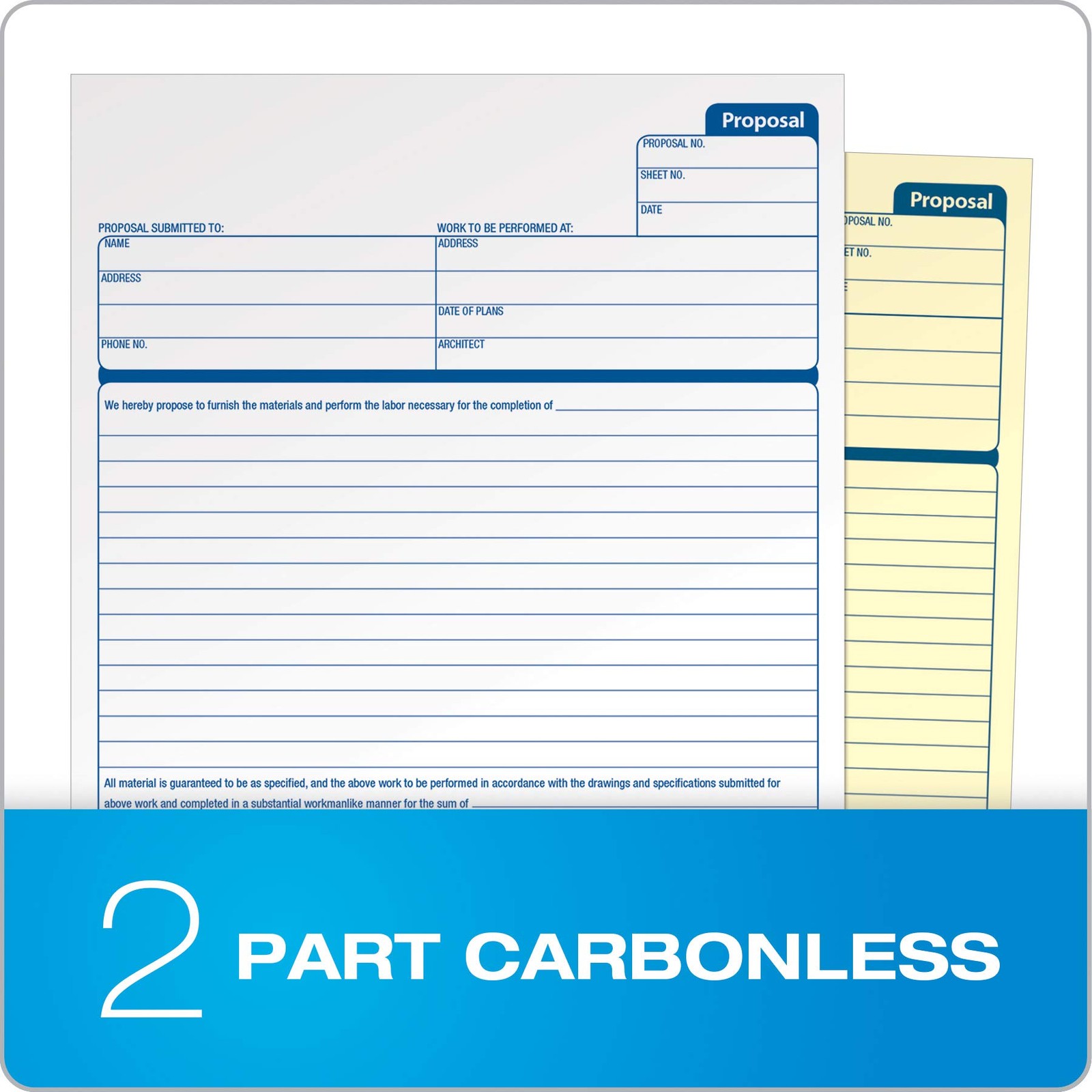 TOPS Proposal Books, 2-Part, Carbonless, Spiral-Bound, 50 Se Office Product