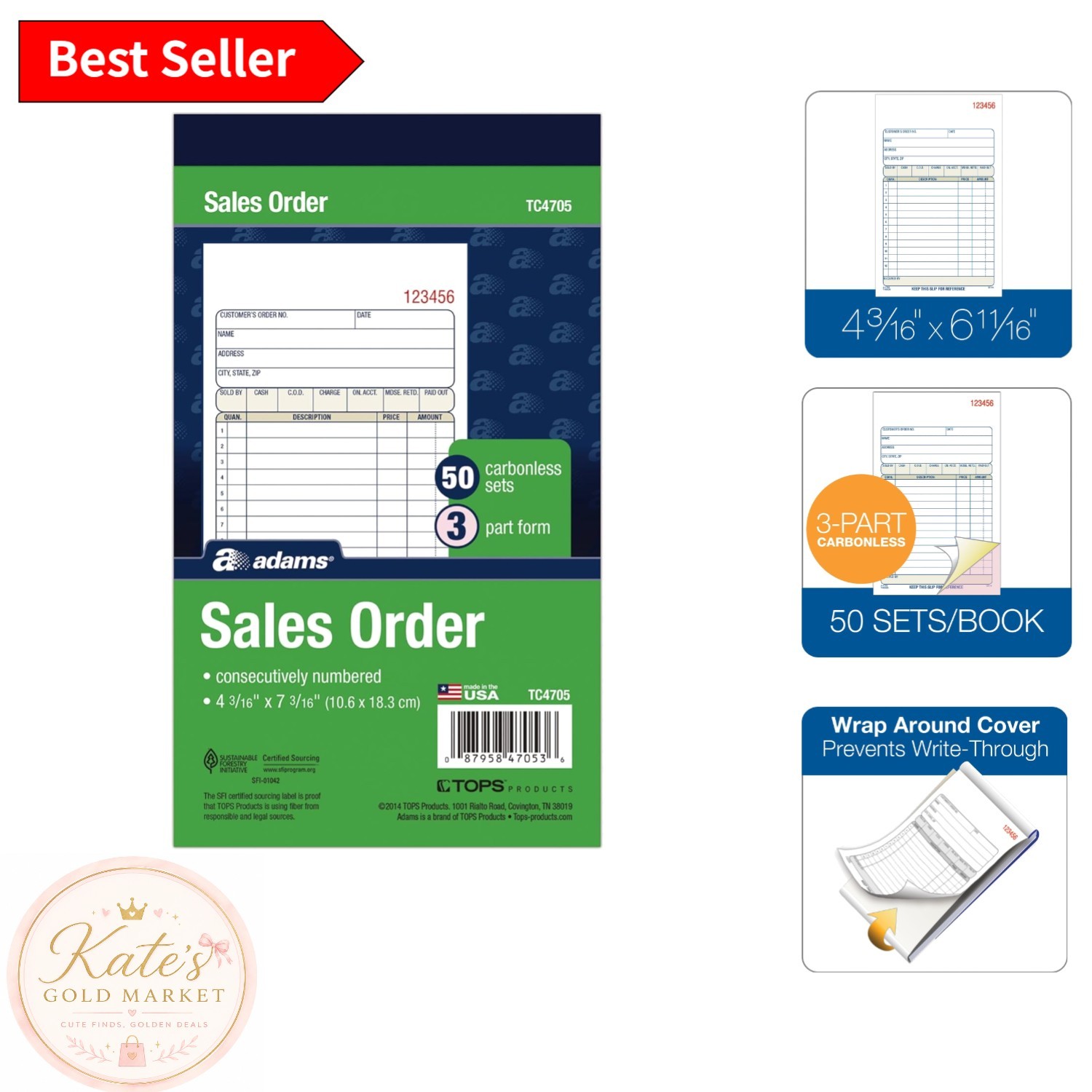 Carbonless Sales Order Book – 50 Sets with Professional Format