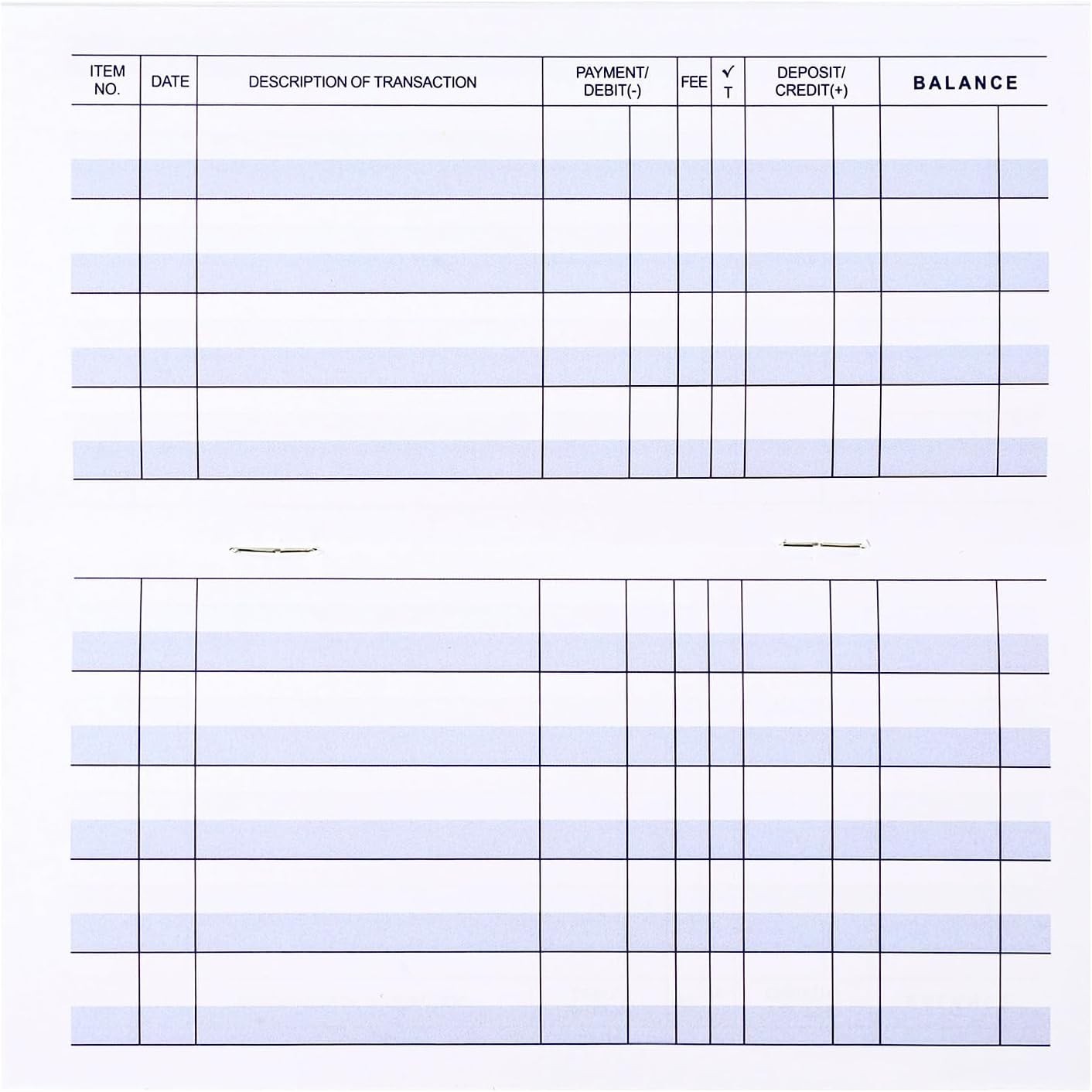 12 Pack Compact Check Registers with 17 Lines for Personal & Business Finances