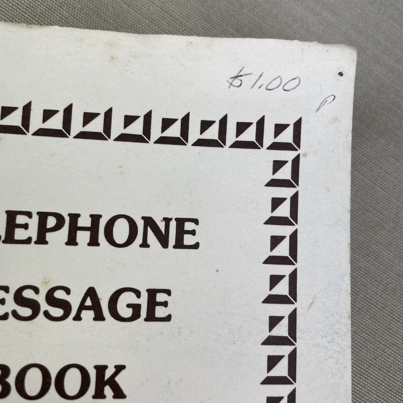 Telephone Message Memo Book Vintage Self Duplicating ~No Carbon~ RRPS TN-4