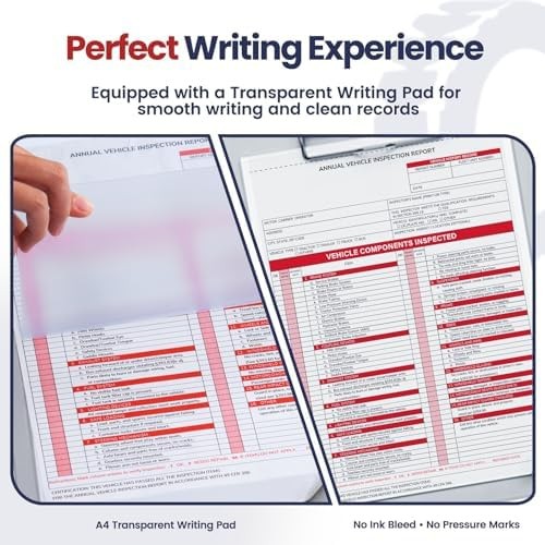 Annual Vehicle Inspection Record Kit – 3-Part NCR Forms (50 Sets) + High-Visi…