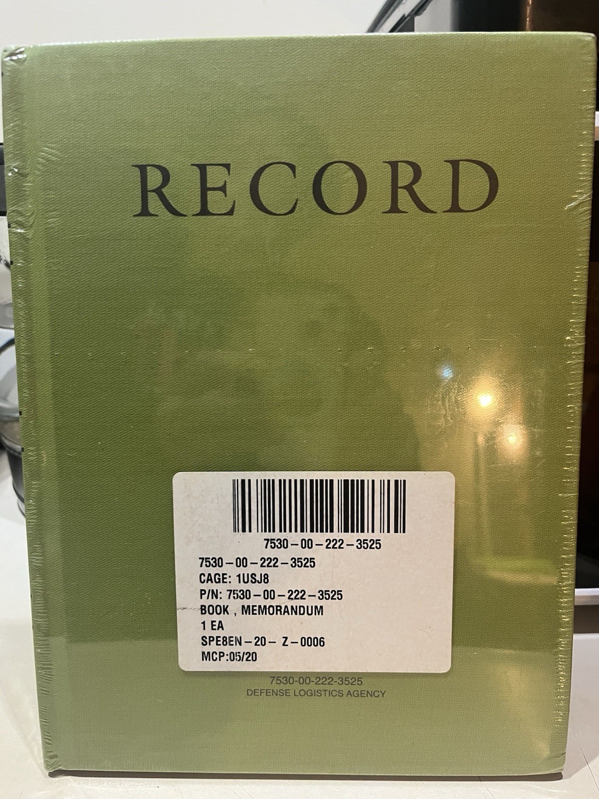 Federal Supply Service Record Book Memorandum 7530-00-222-3525