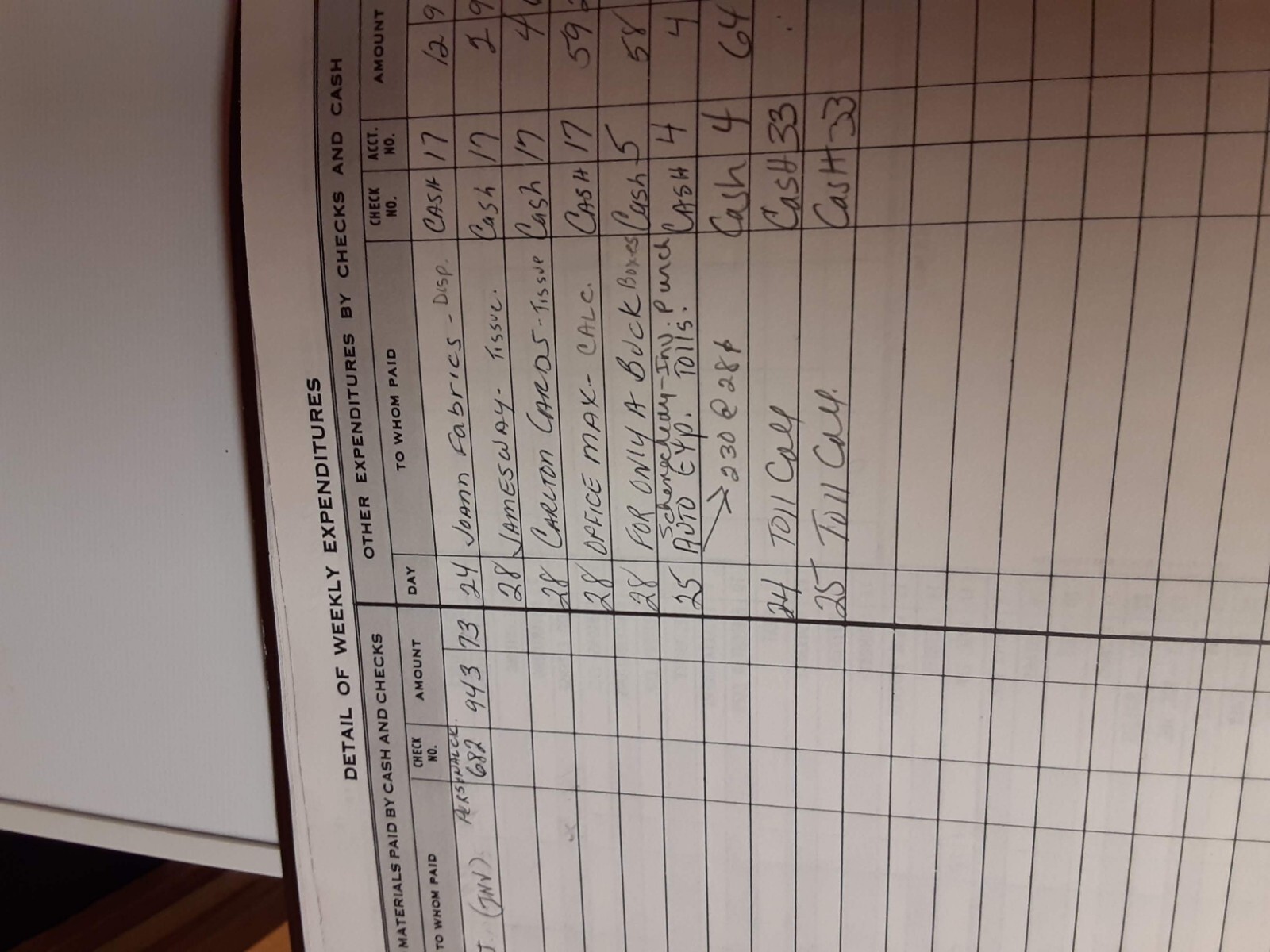 Vintage Dome Simplified Weekly Bookkeeping Record No 600 Ledger brown