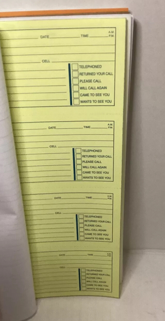 Adams phone message 2-part carbonless 400 sets 1 books office supplies 2019