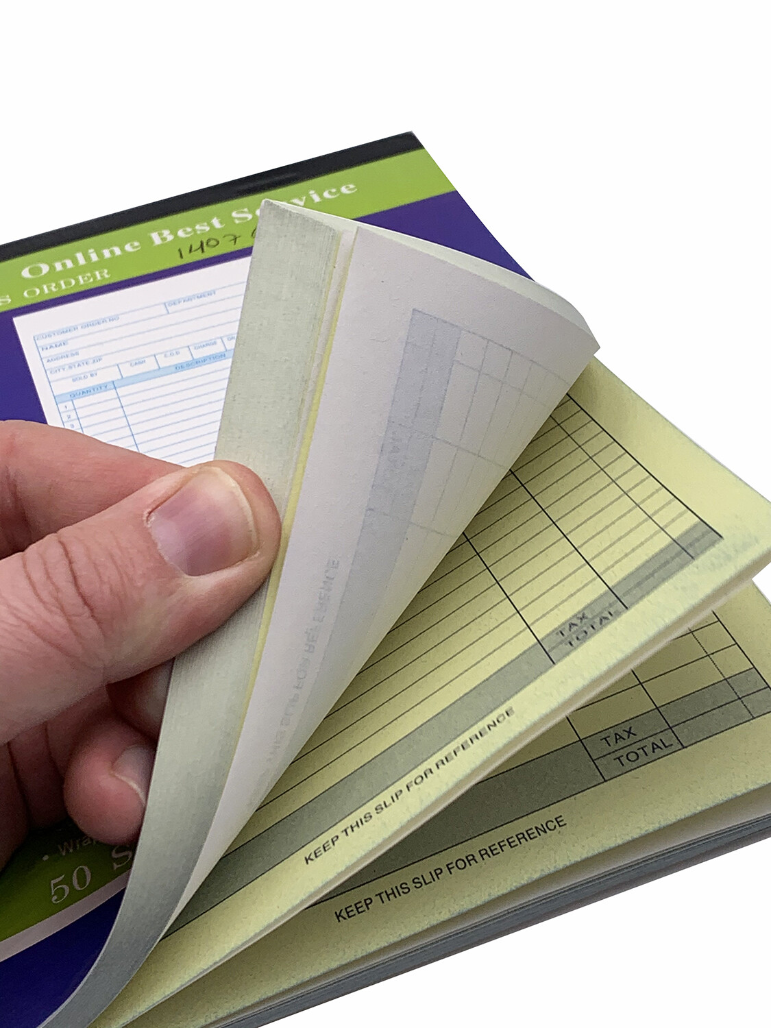 5 Pack Receipt Large Sales Order Book Invoice Duplicate Copy 50 Sets 5.5″ X 8″5
