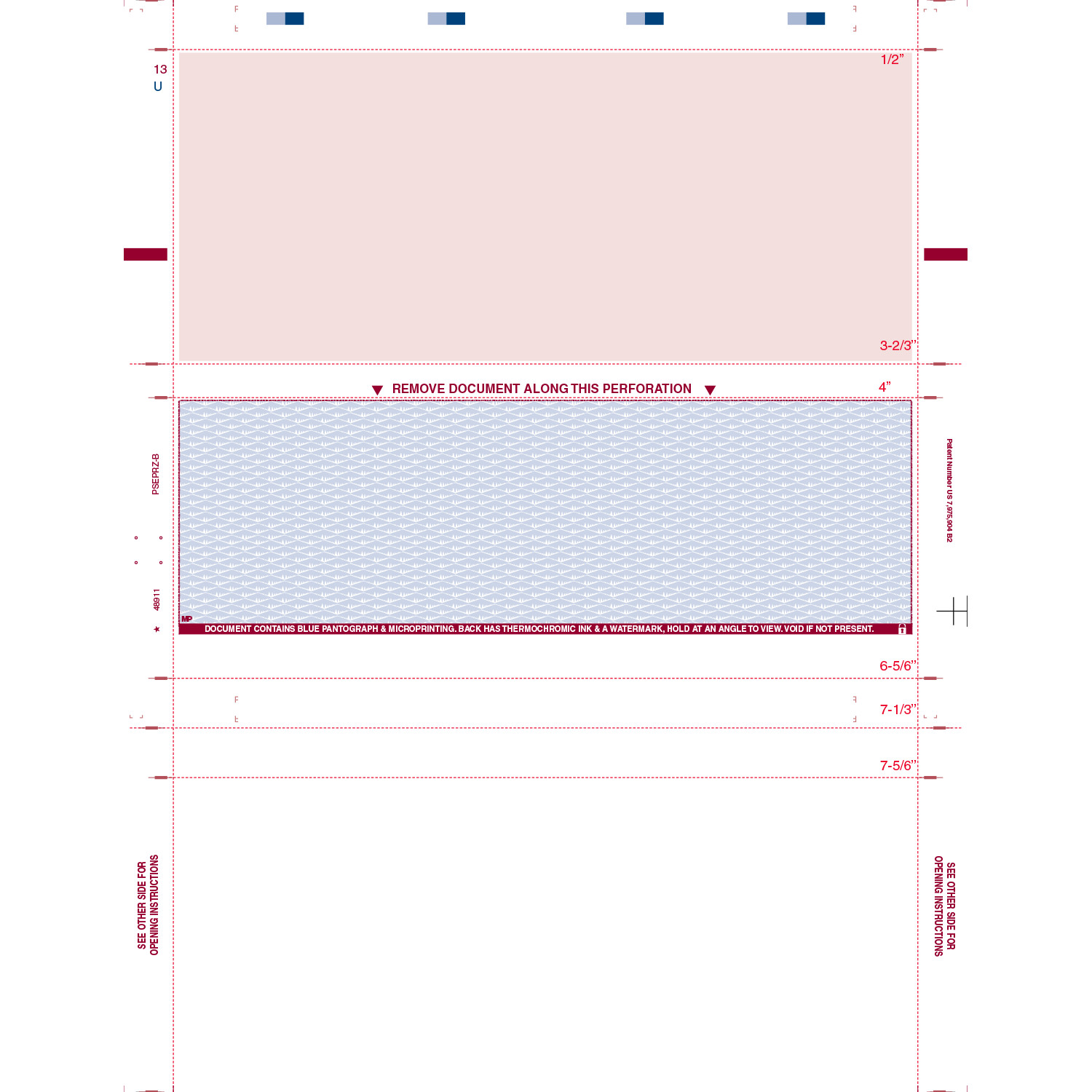 8-1/2″ x 11″ Z Fold Check Blue (Box of 2000)