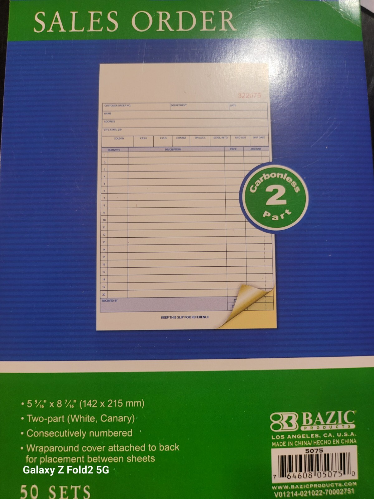 Bazic Products Carbonless 12 books 50sets pers book