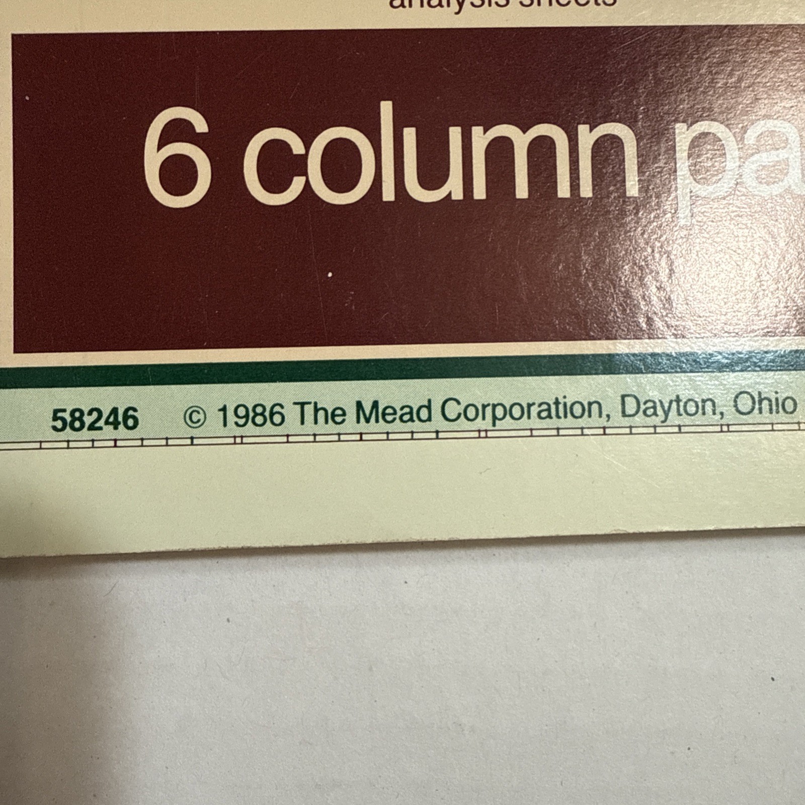 Set Of 5 Vintage Columnar Paper Pads Wilson Jones Boorum & Pease Mead 1968 1986