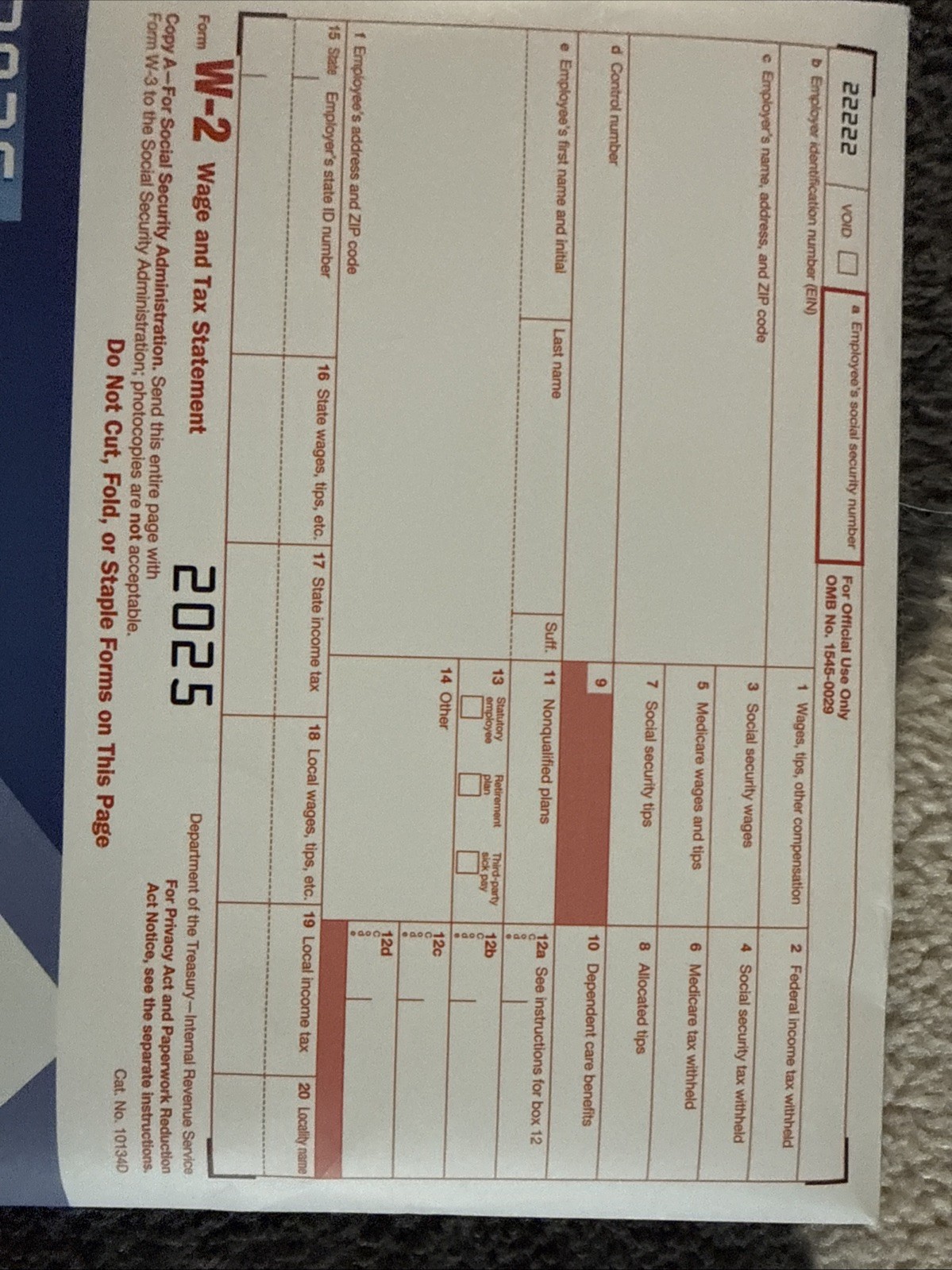 2025 W2 Forms 25 Recipients