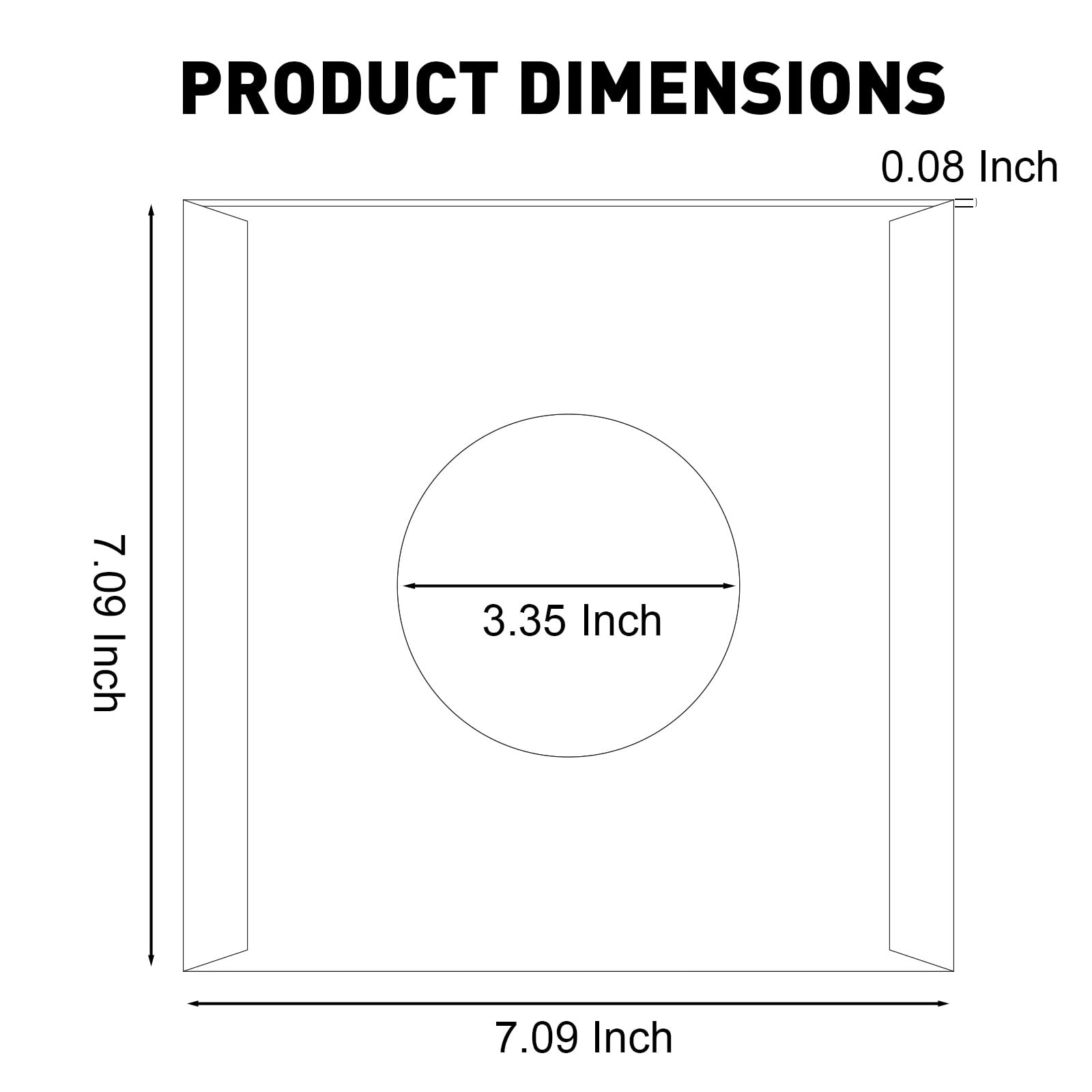 100PCS 7-Inch Vinyl Record Inner Sleeves, Premium White Paper