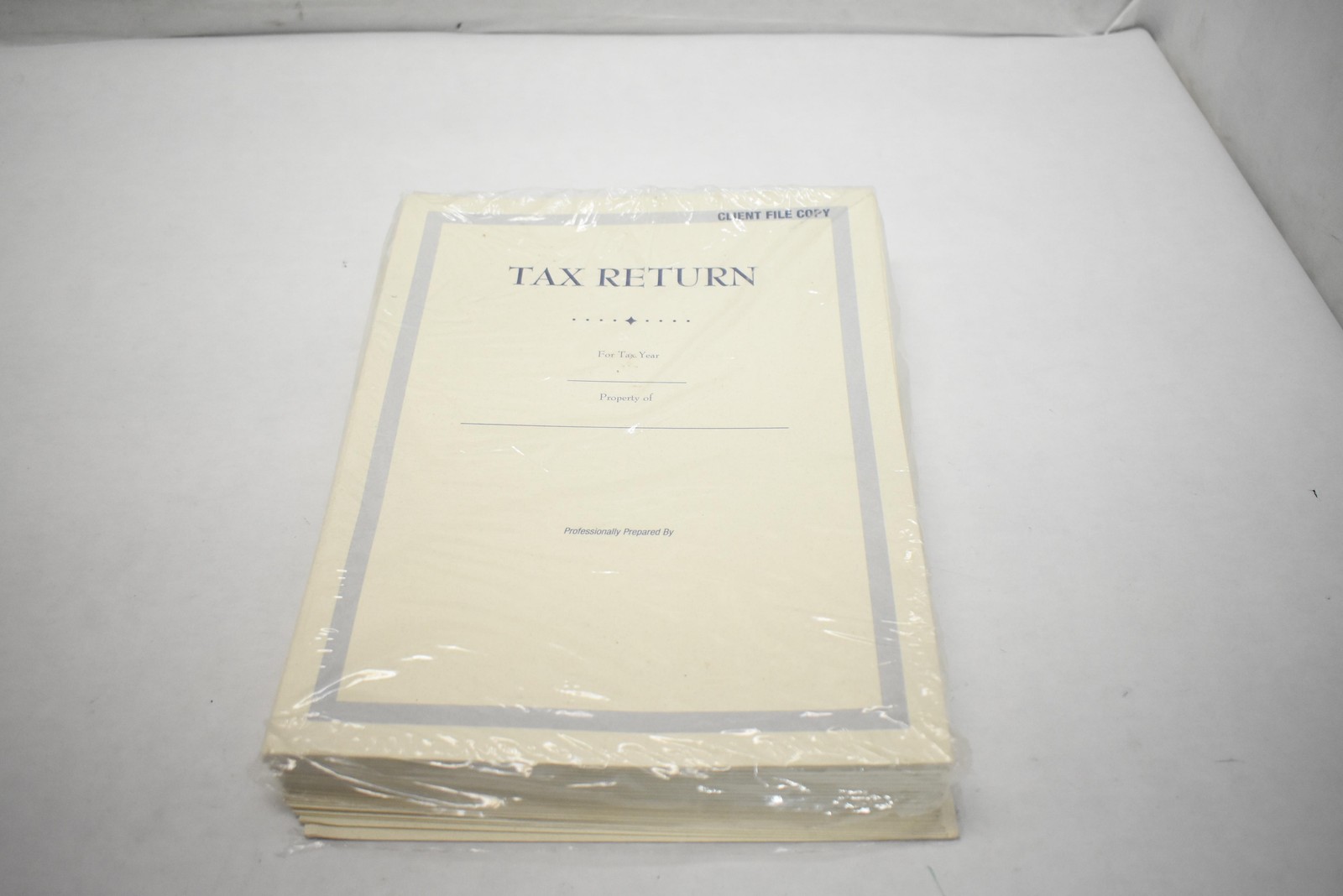 Tax Return Client File Copy Covers Professionally Prepared Forms Pack 125 Sheets