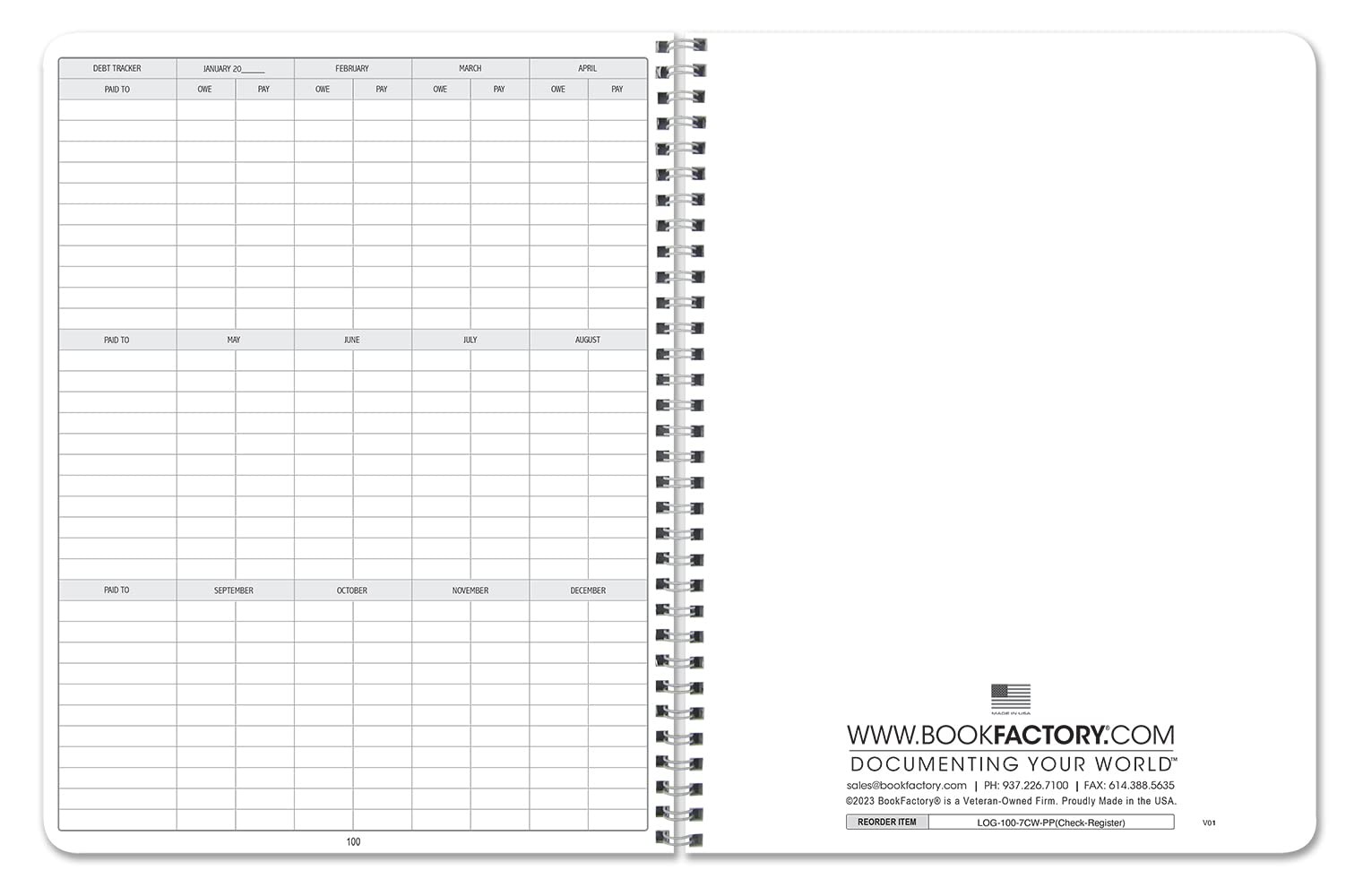 Check Register Book/Transaction Records Log Book/for Personal or Professional…