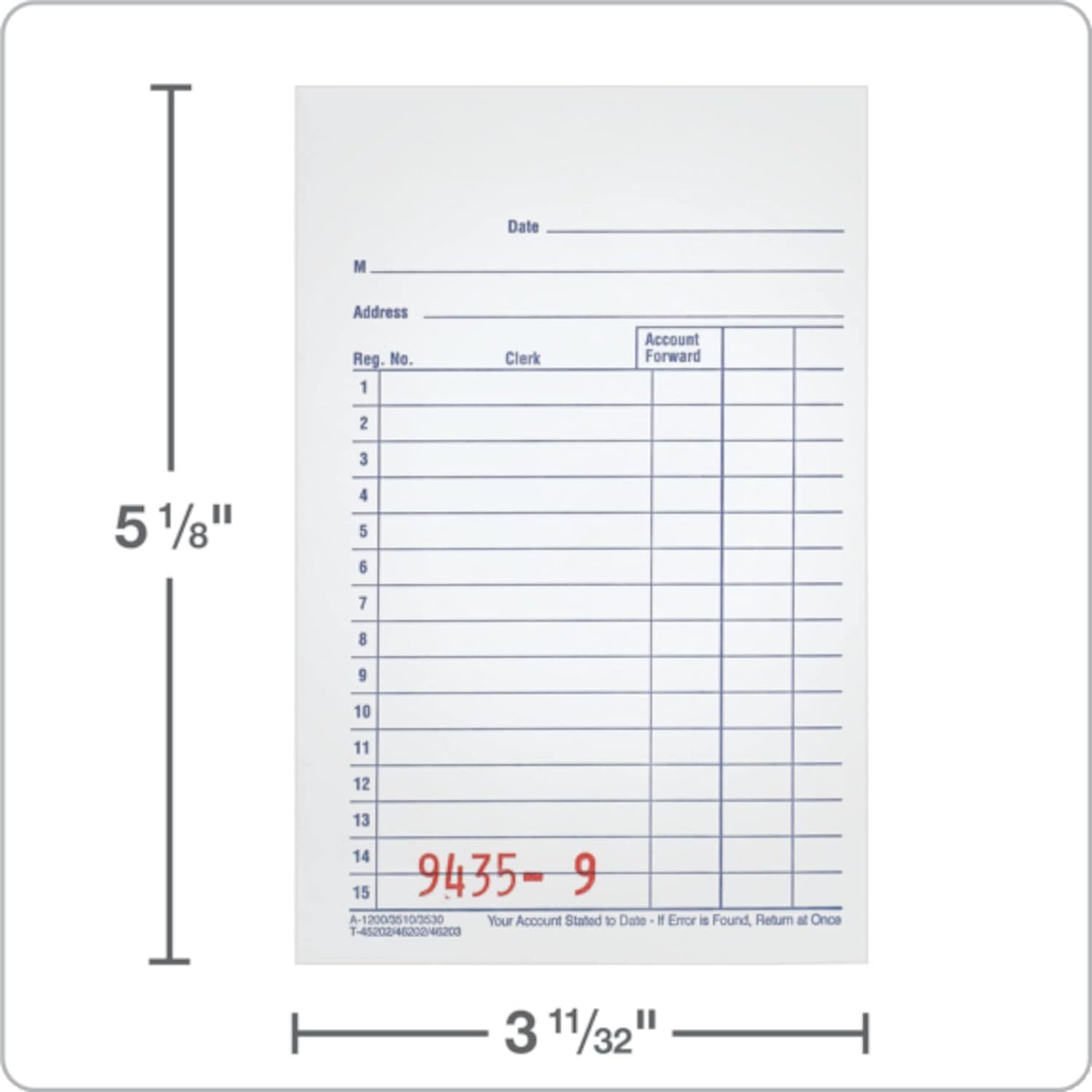 Adams General Purpose Sales Book, Carbonless, (Pack of 10) (DC3510) Pack 10