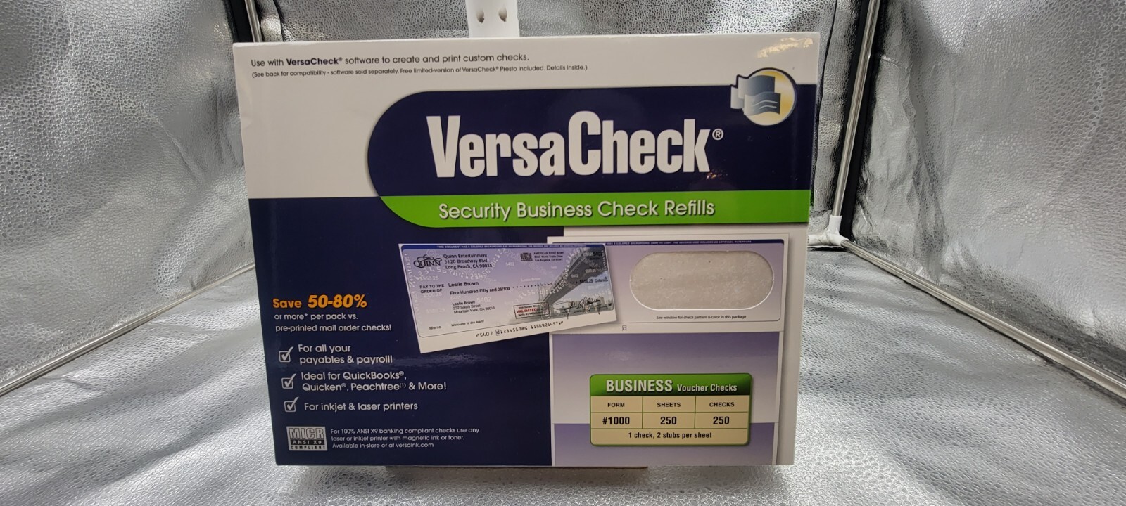 VersaCheck Security Business Check Refills: Form #1000 Voucher Checks 250 Sheets