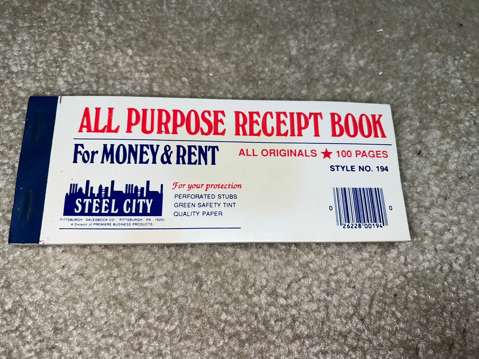 All Purpose Rent Receipt Books 100 Originals
