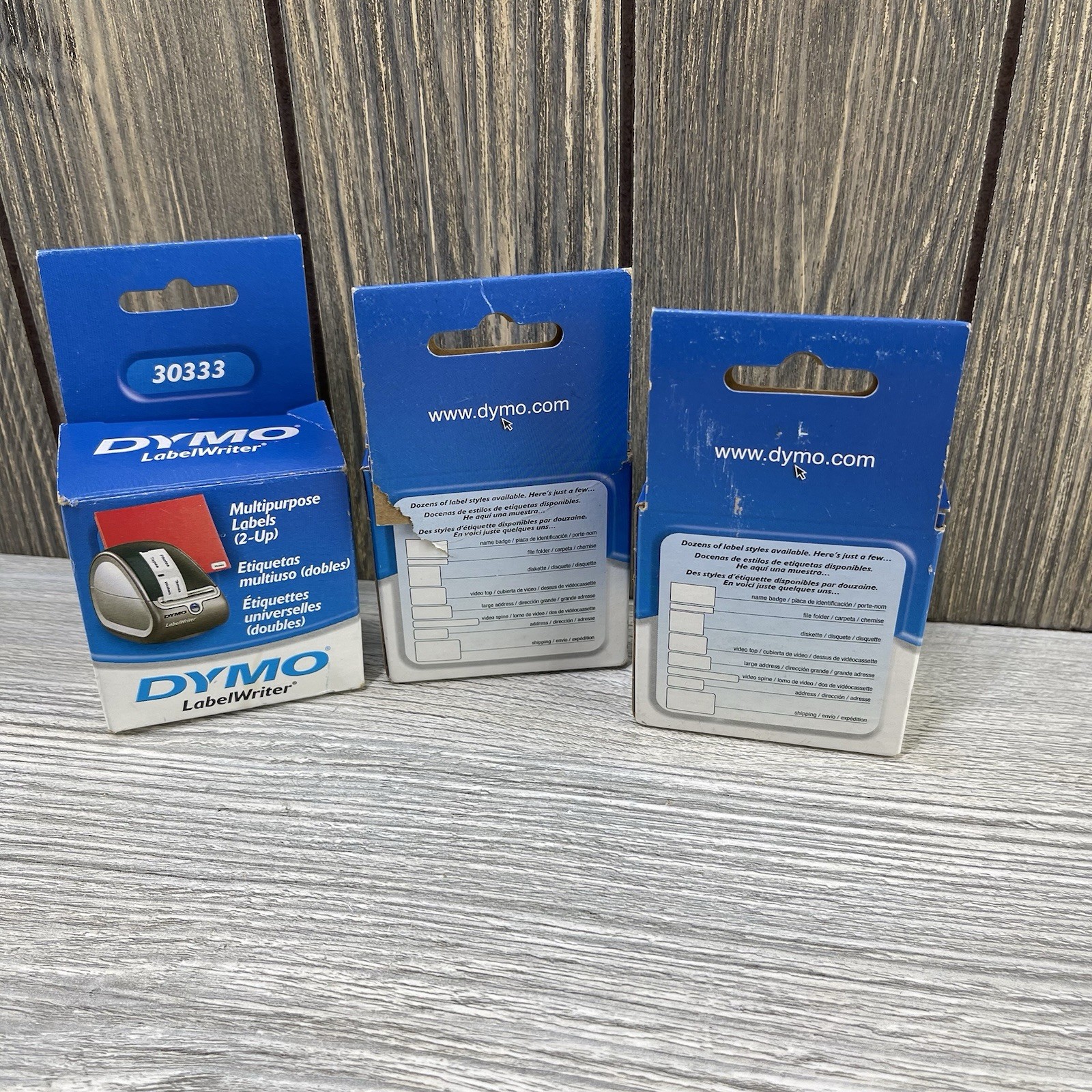 DYMO LabelWriter Multipurpose Labels 1/2 x 1 White 1000 Labels/Roll 30333 Lot 3