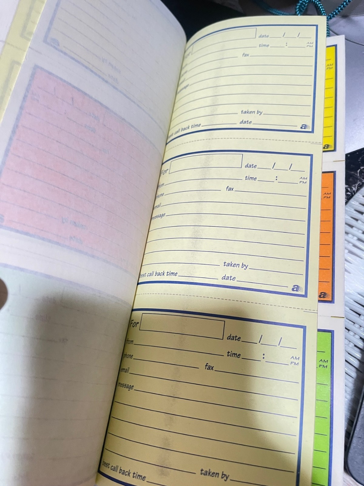 Adams phone messages book, Write ‘N Stick, 2 part Carbonless(K9)