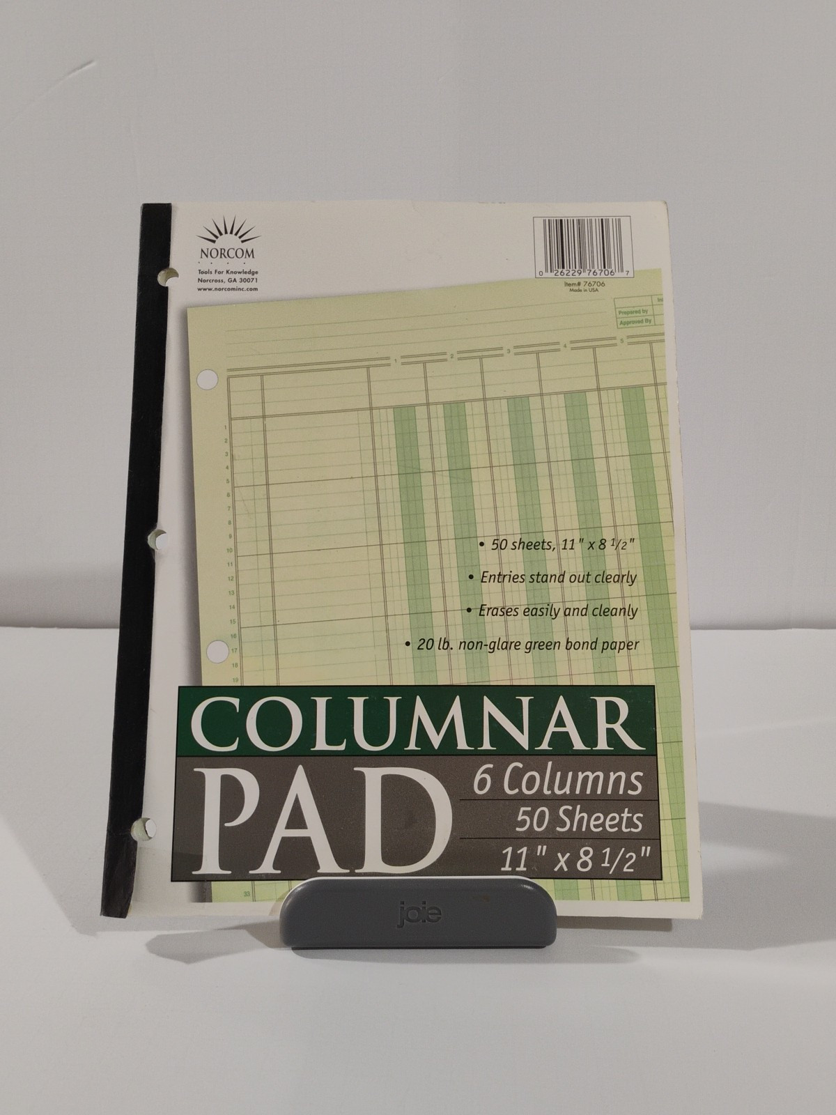 Norcom Columnar Ledger Pad 6 Columns 8.5″ x 11″ Letter Size 50 Sheets