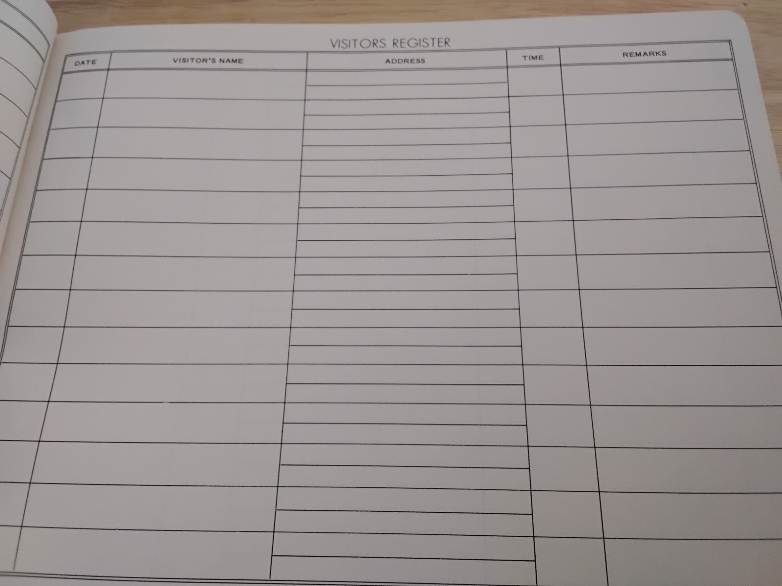 VINTAGE SHAW’S S 490 LARGE COMMERCIAL VISTORS REGISTER