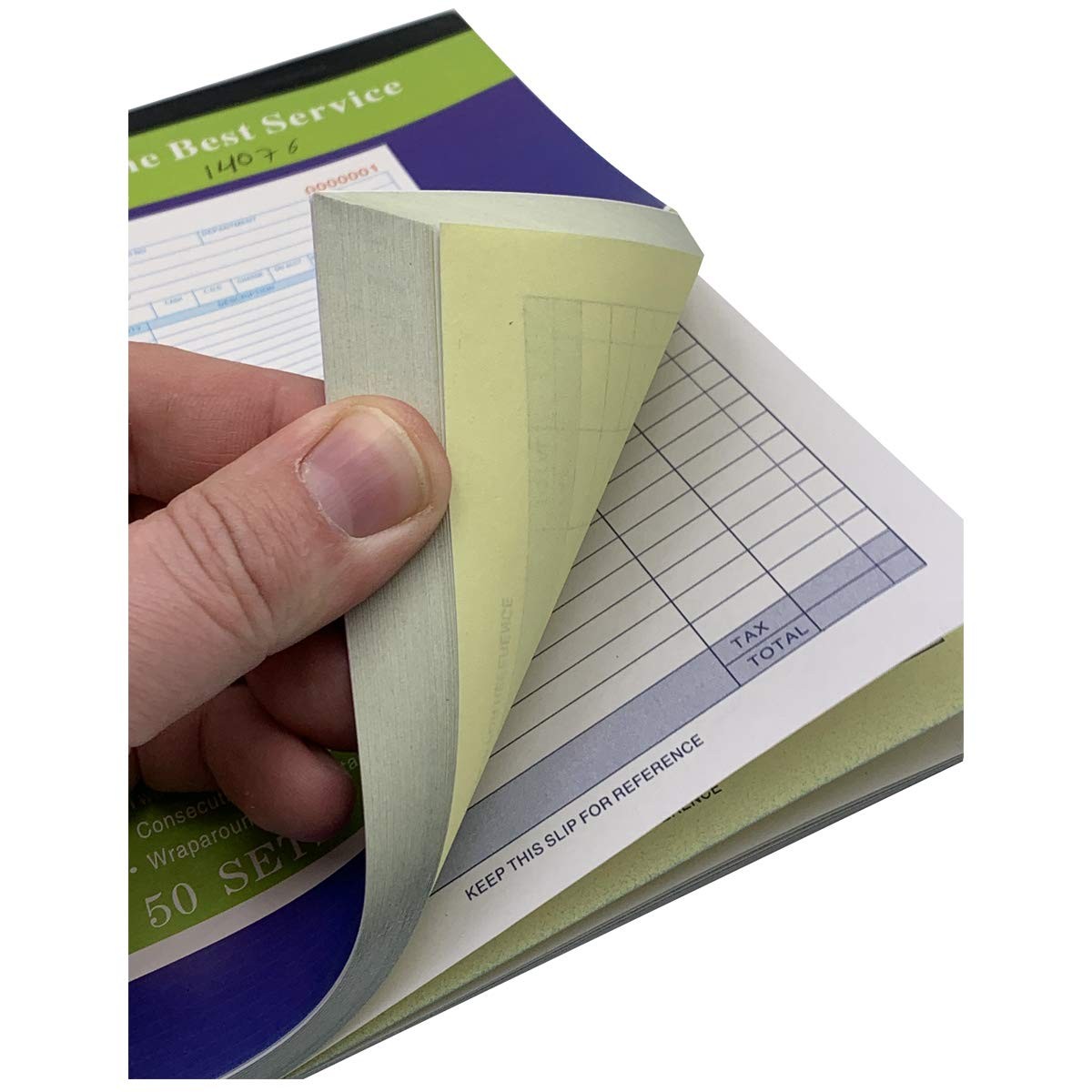 5 Pack Large Sales Order Book Receipt Invoice Duplicate Carbonless 50 Sets 5.9/1