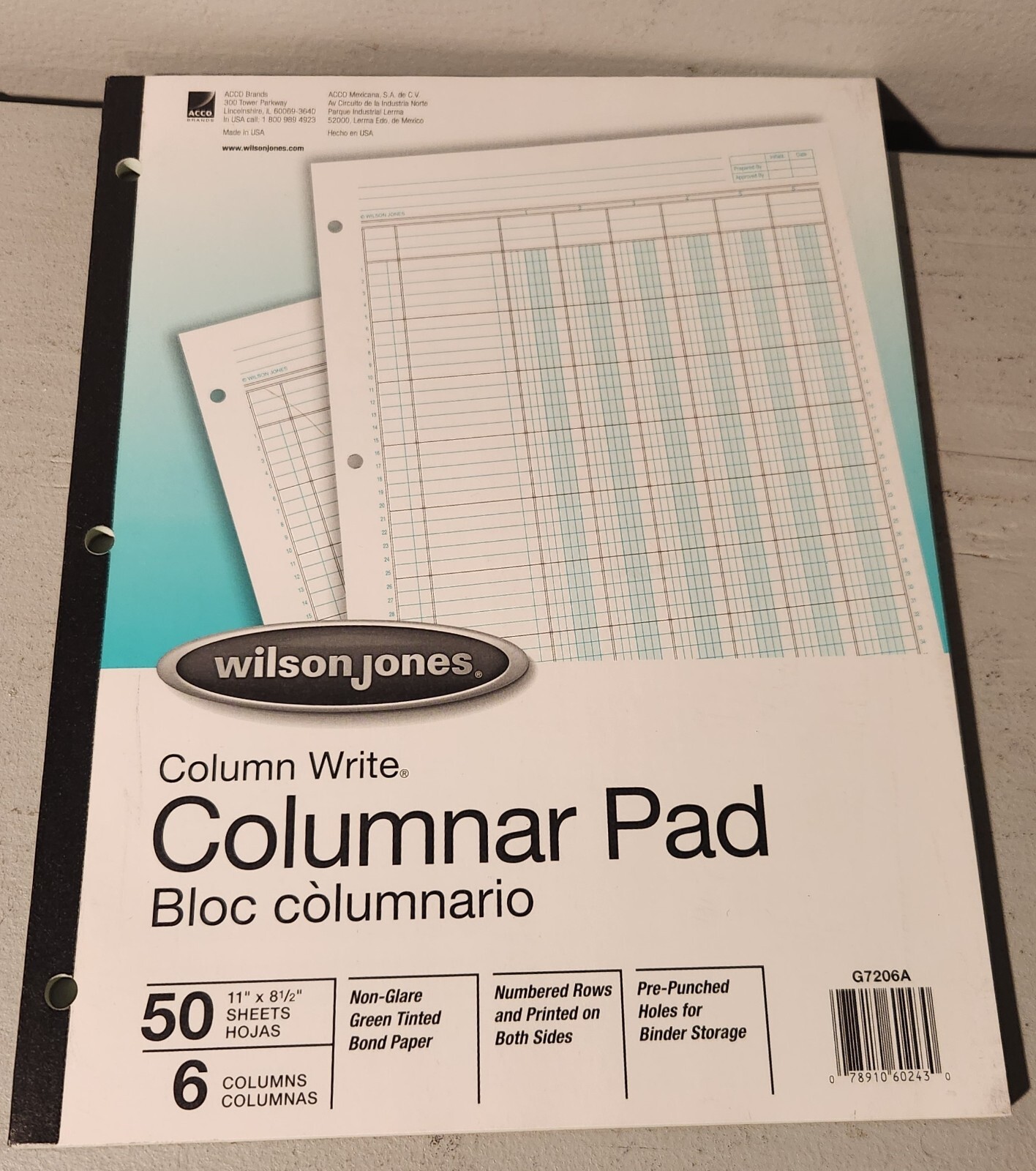 Wilson Jones G10-9 and 2 Wilson Jones Columnar Accounting Pad 13 Columns