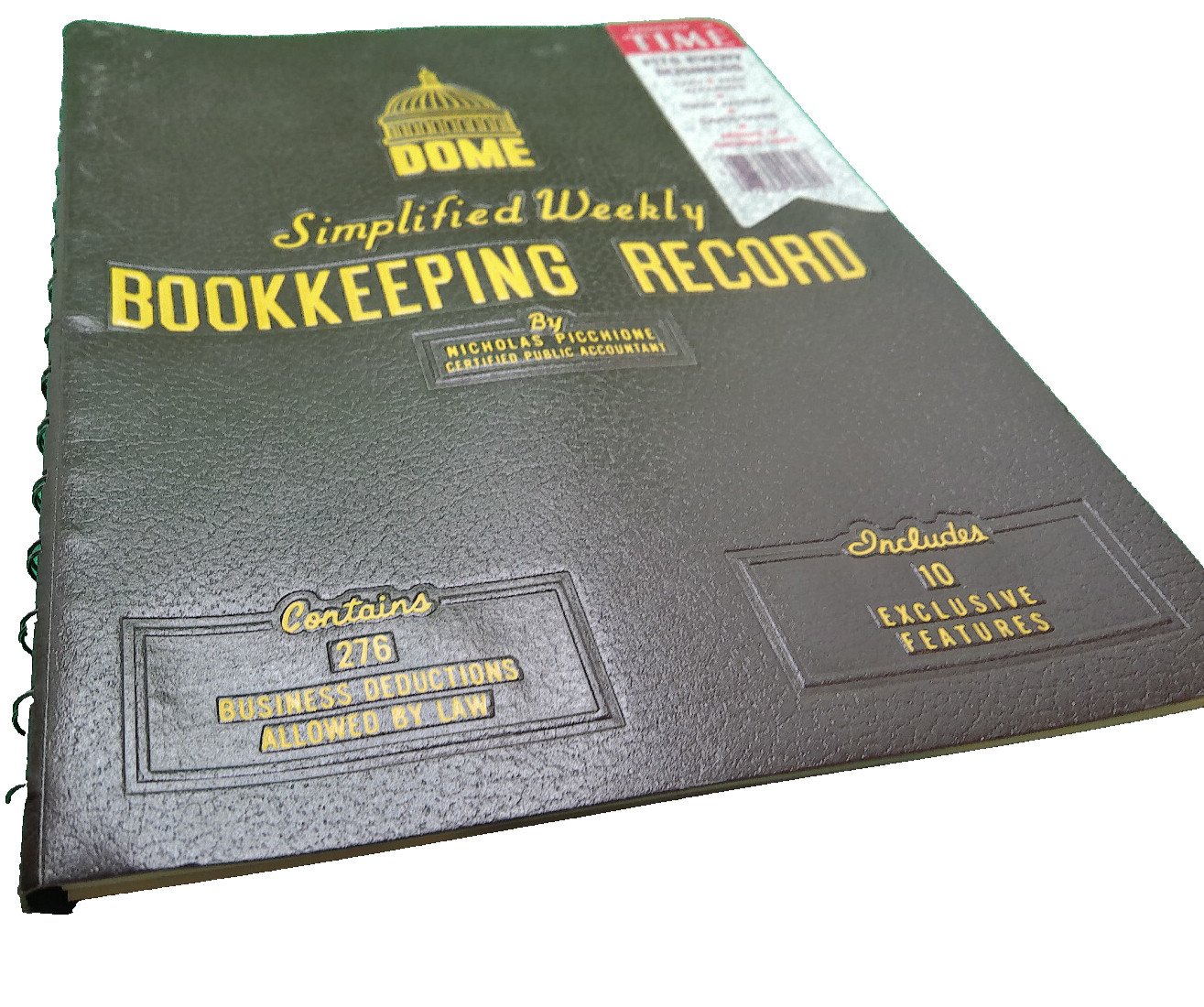 Dome simplified weekly Bookkeeping record Picchione #600 deductions NOS vintage