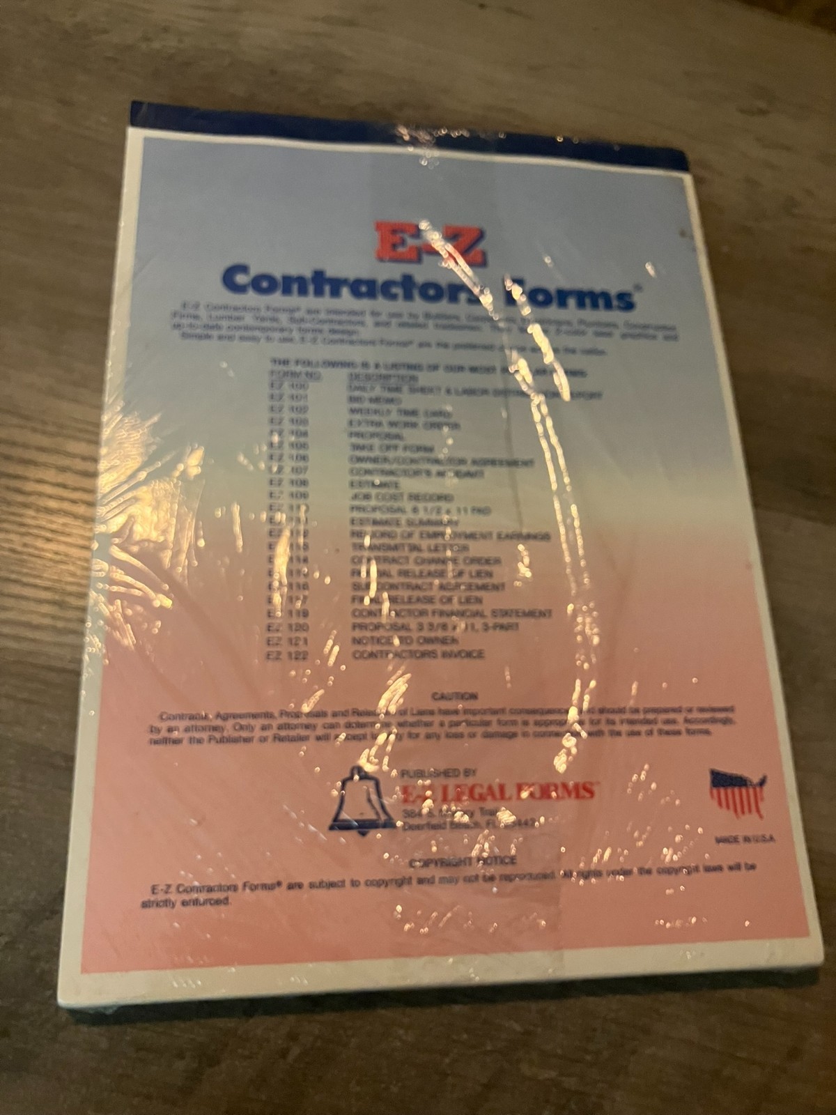 EZ Contractors Forms Invoice Pack of 3-Part 50 Carbonless Sets
