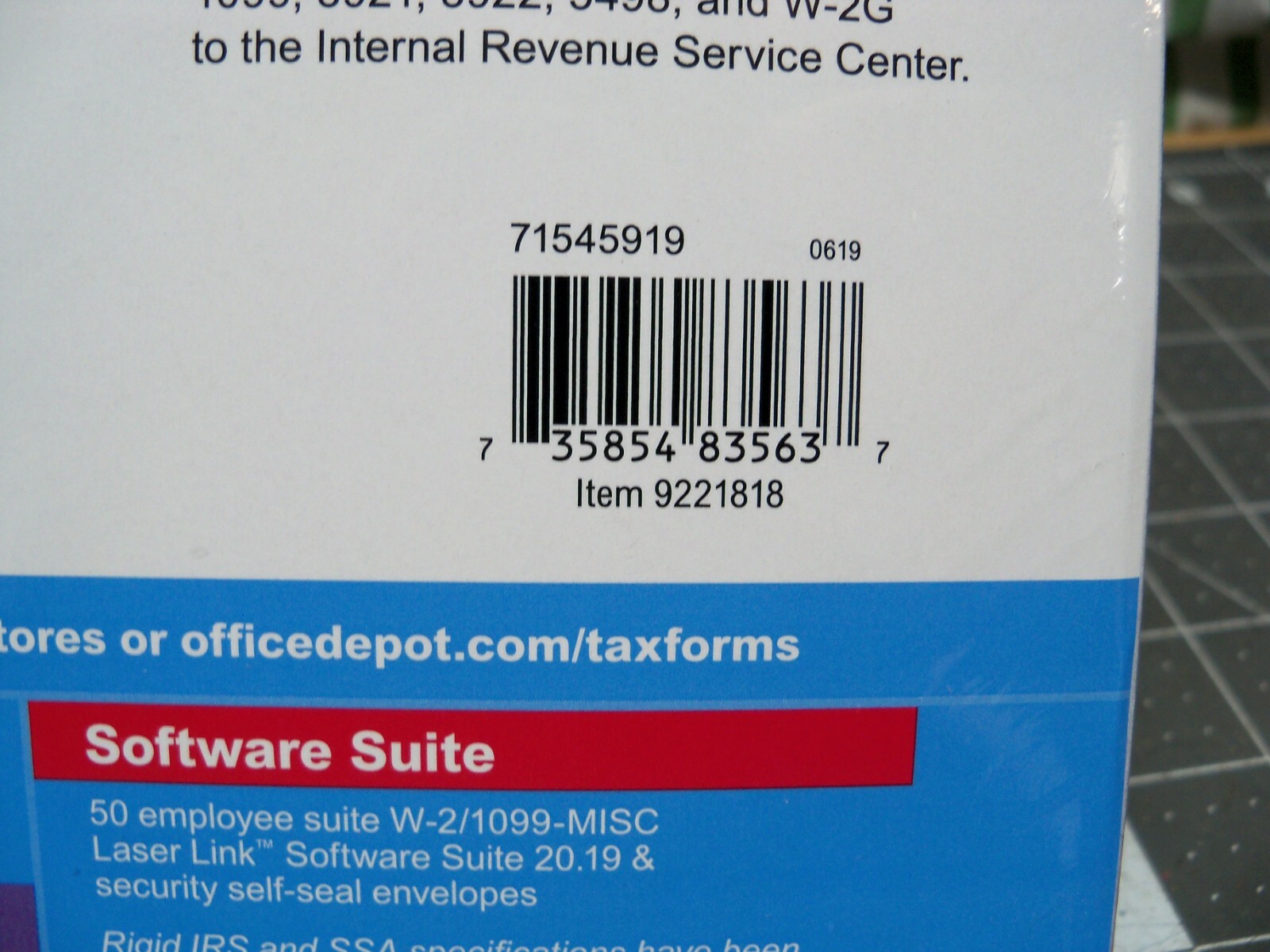 Office Depot 1099-Misc Continuous 5 Part Tax Forms 2019 25 Count USA Tax Staples