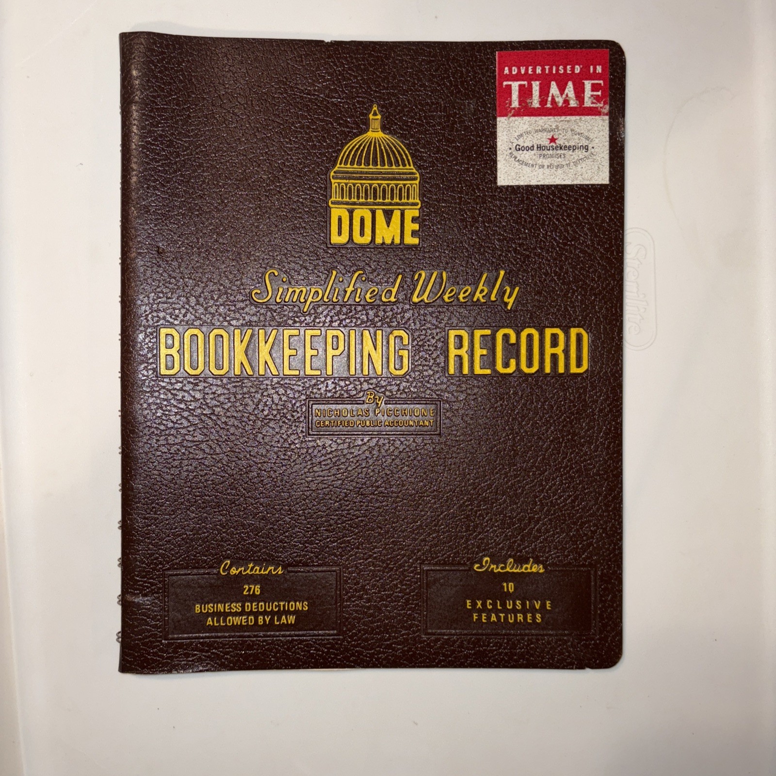 Vintage Dome Simplified Weekly Bookkeeping Record No 600 Unused Ledger Accounts