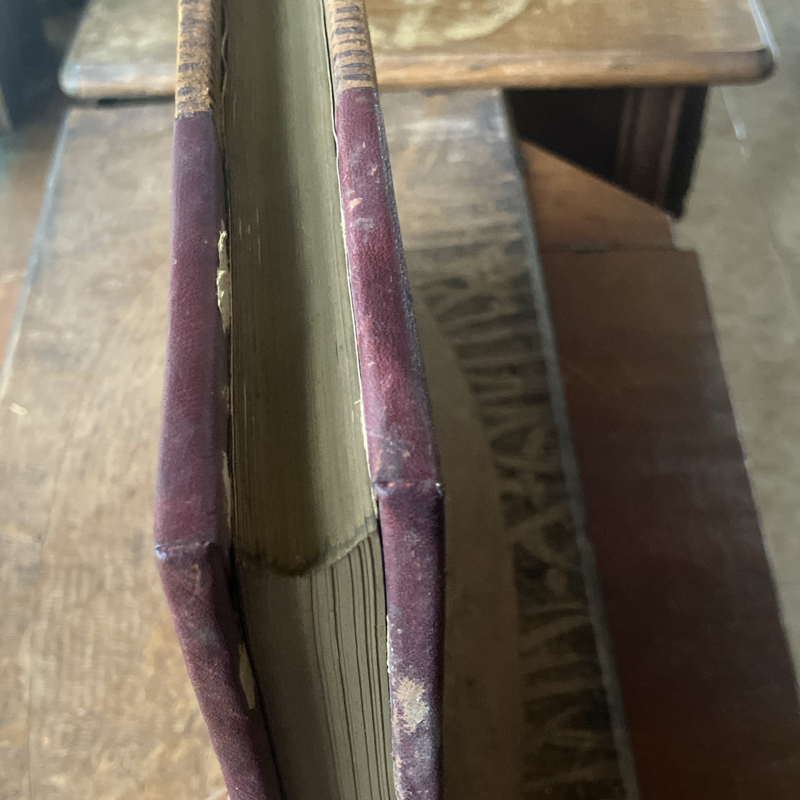 Antique 19th century Hardcover Blank Ledger .