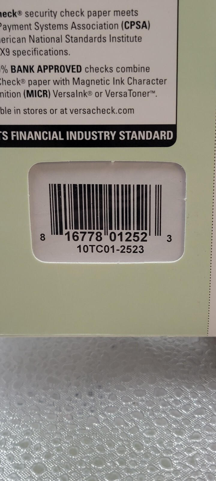VersaCheck Security Business Check Refills: Form #1000 Voucher Checks 250 Sheets
