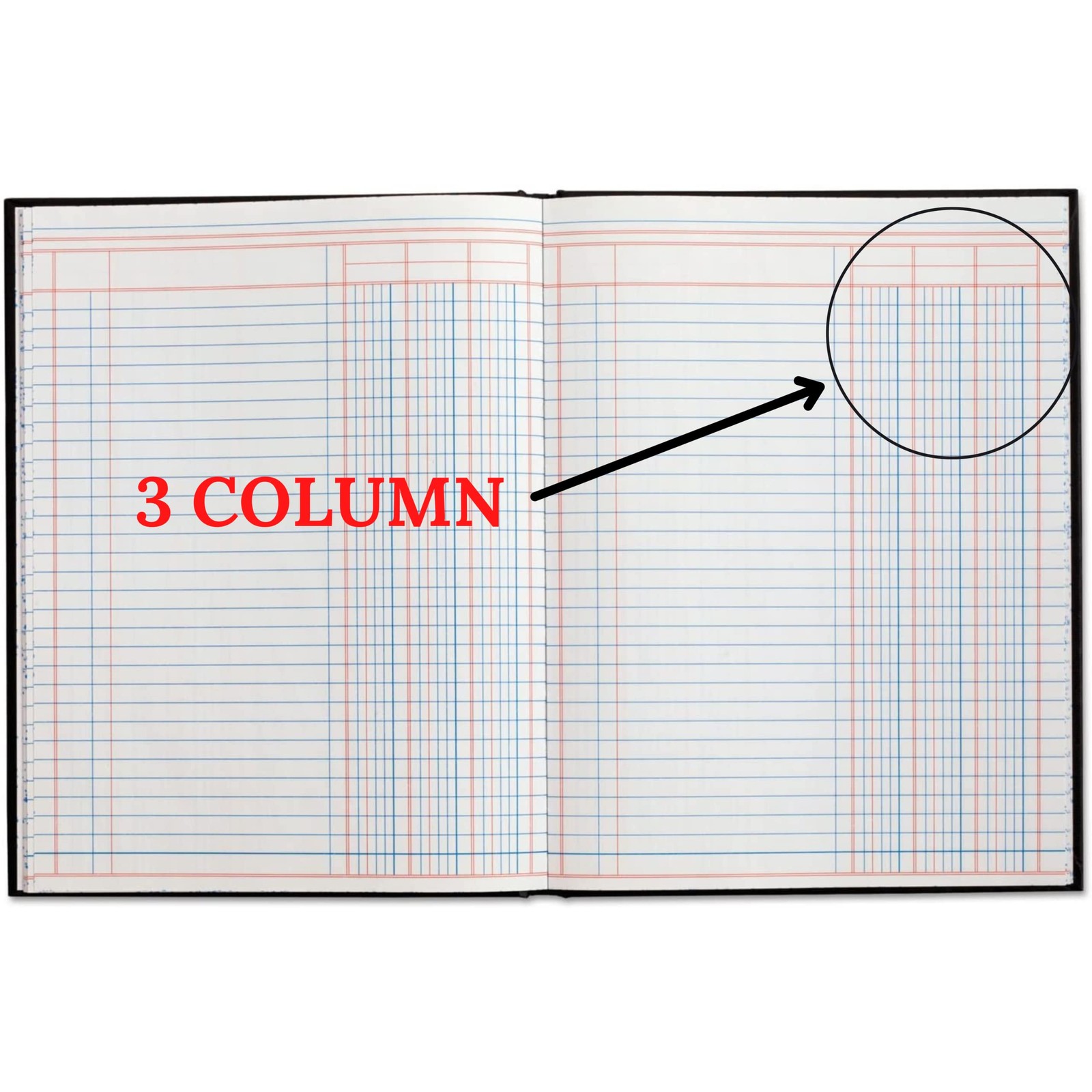 3 Column Ledger Book, Book Keeping Record Book, Accounting Ledger Book, 7.25 …