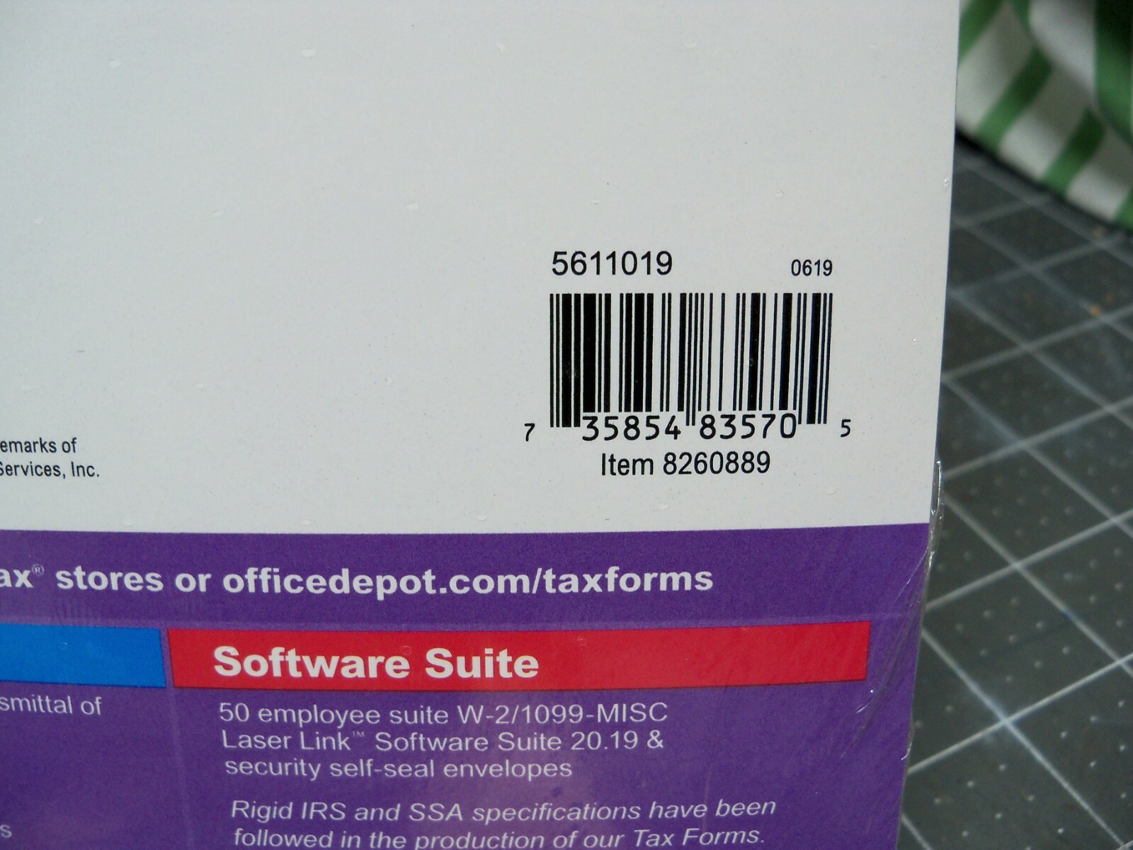 Office Depot W-2 Tax Forms w Envelopes 2019 6-Part 8-1/2″ x 11″ 10-PK Staples W2