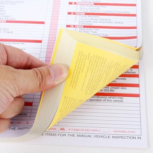 25Pack Inspection Forms and Stickers，Annual Vehicle Inspection Report，Annual …